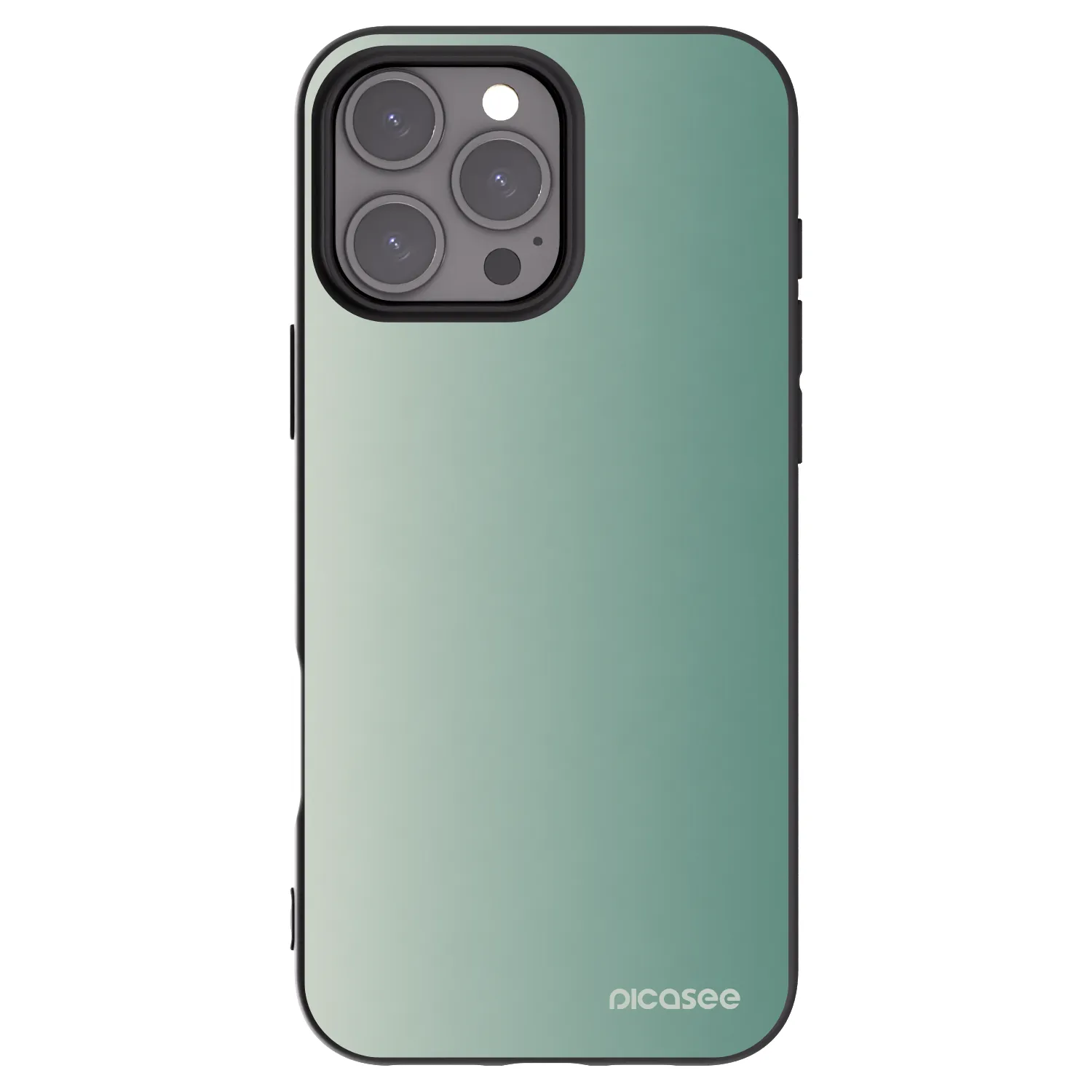 Picasee husă neagră din silicon pentru Apple iPhone 16 Pro Max - Misty Sage