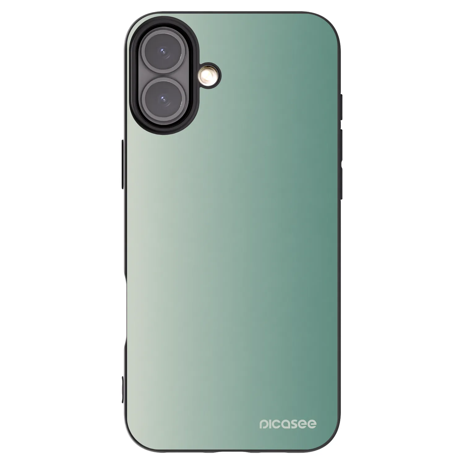 Picasee husă neagră din silicon pentru Apple iPhone 16 Plus - Misty Sage