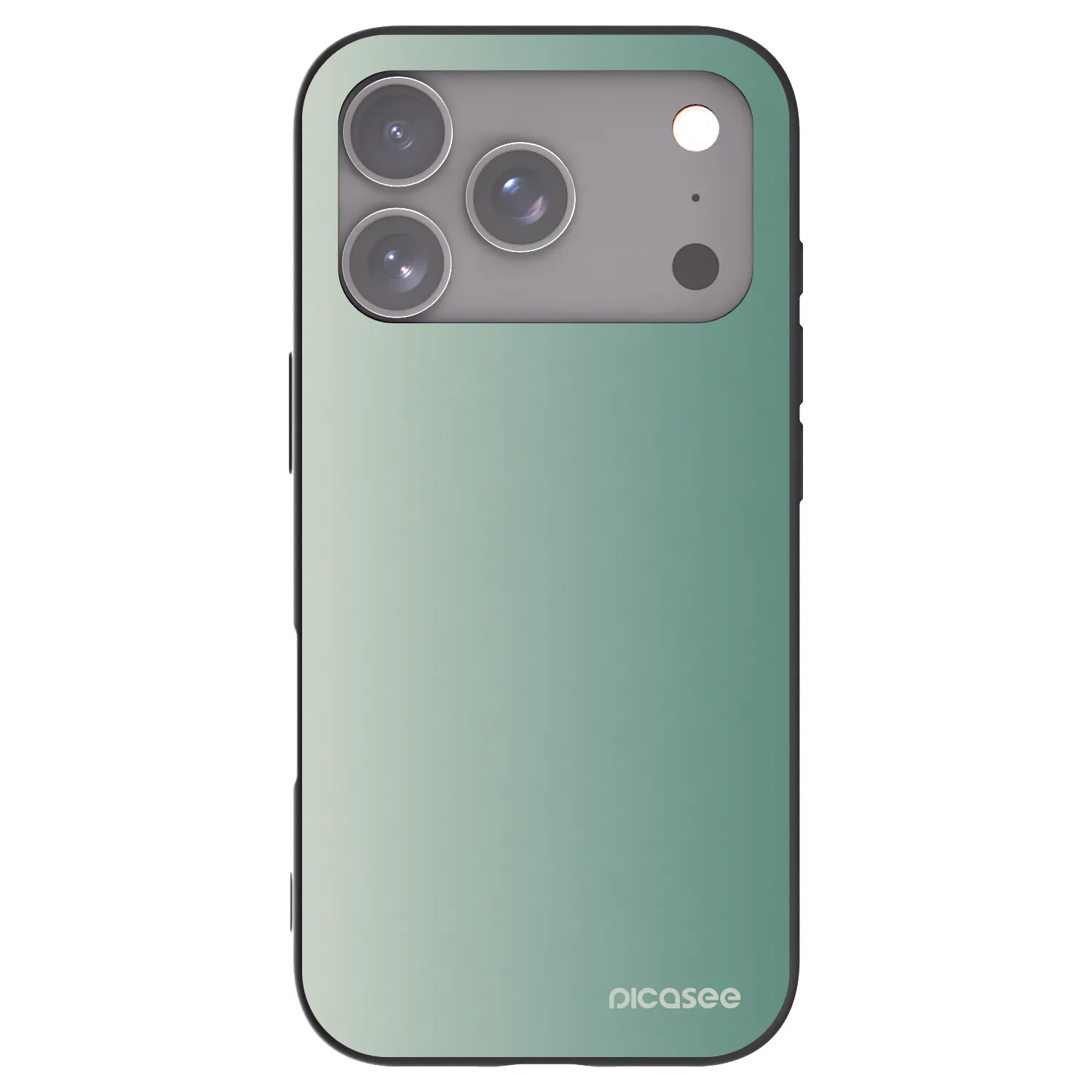 Picasee husă neagră din silicon pentru Apple iPhone 17 Pro - Misty Sage