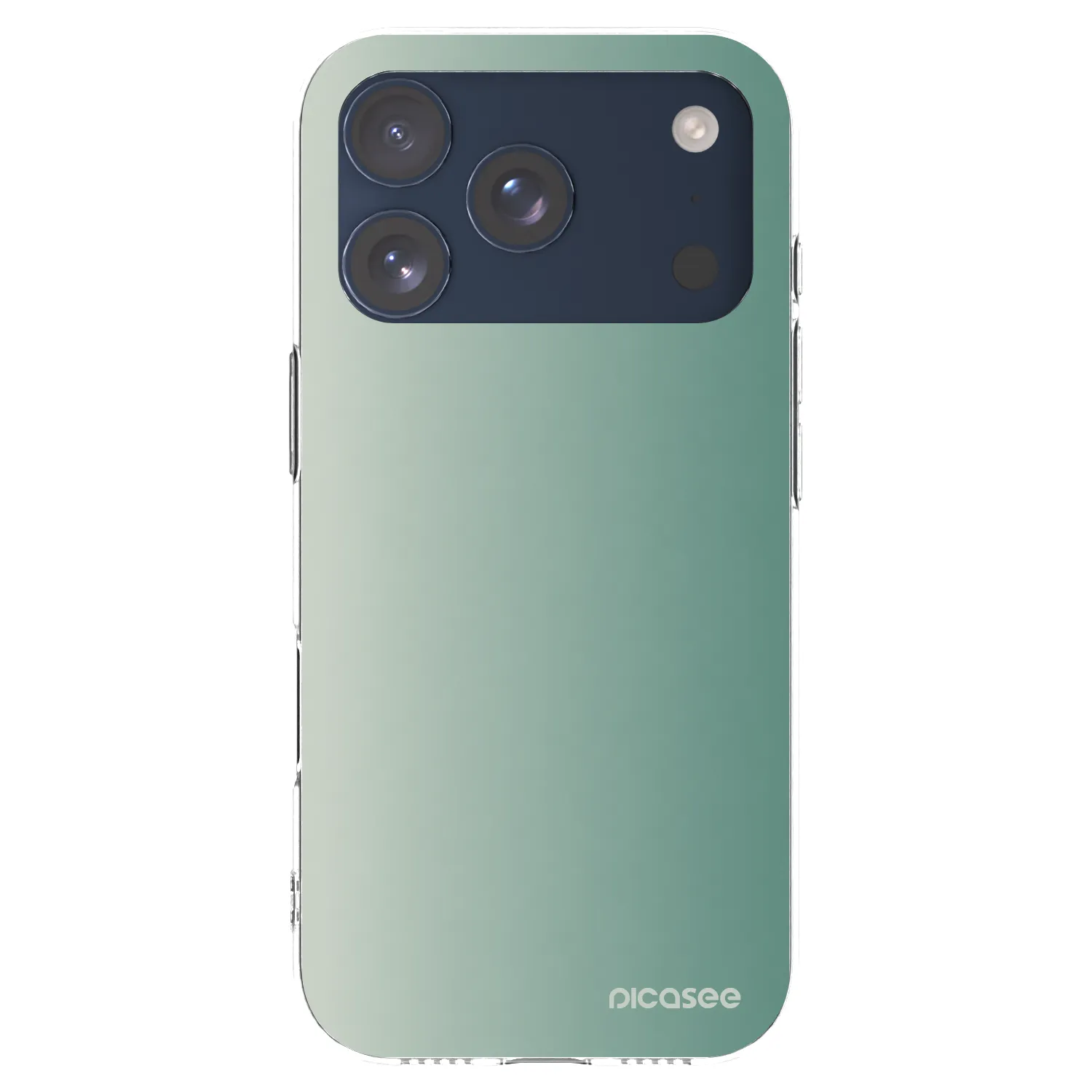 Picasee husă transparentă din silicon pentru Apple iPhone 17 Pro - Misty Sage