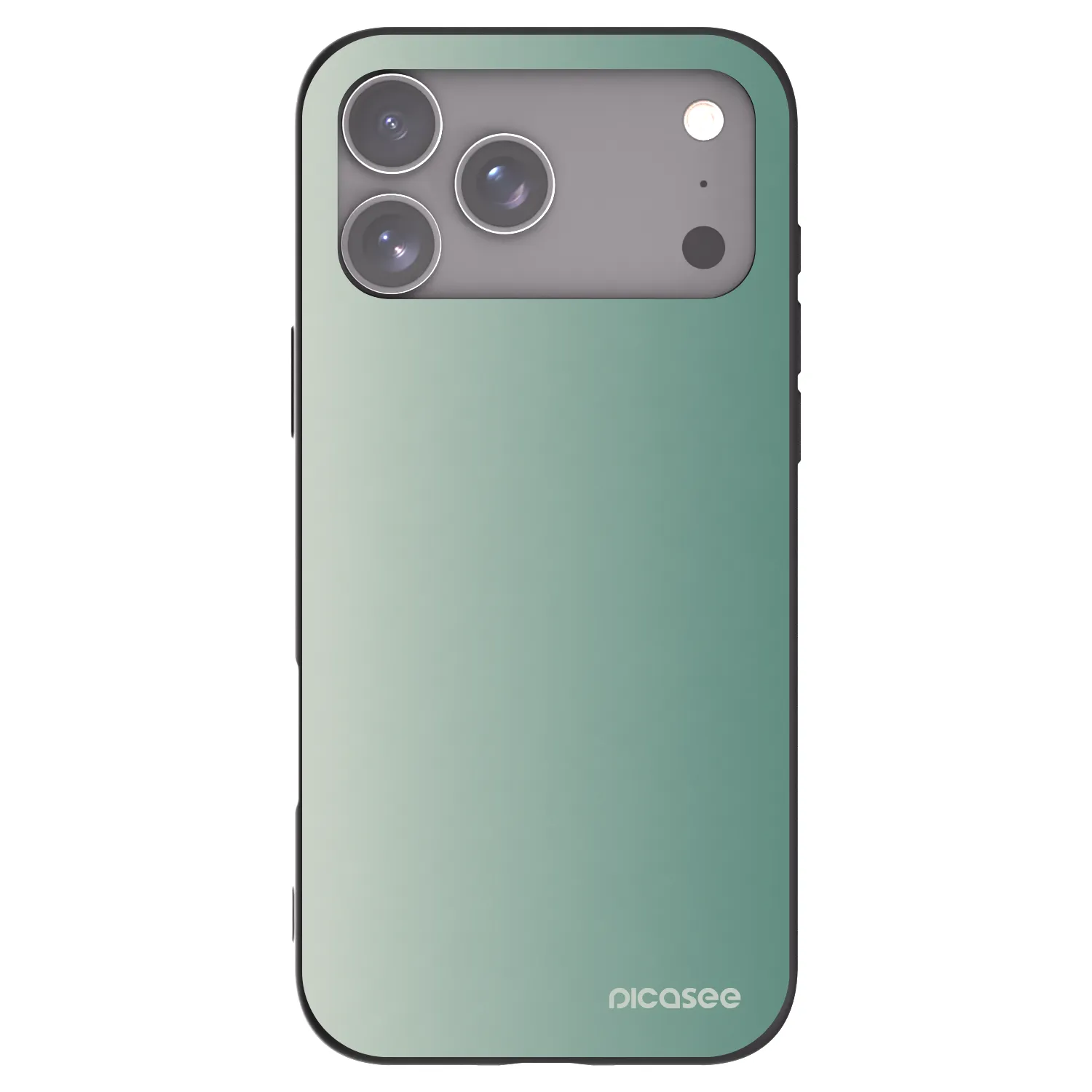 Picasee husă neagră din silicon pentru Apple iPhone 17 Pro Max - Misty Sage