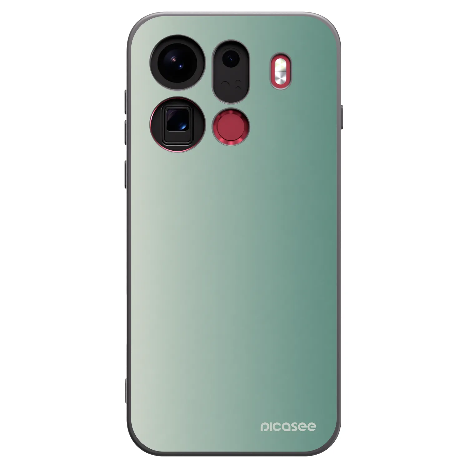 Picasee husă neagră din silicon pentru OPPO Find X9 Pro - Misty Sage