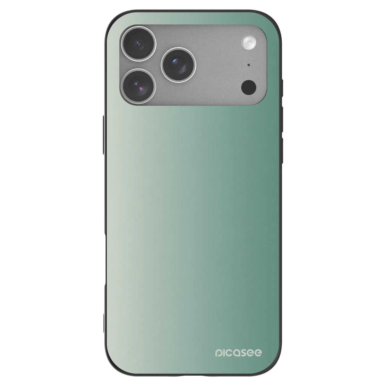 Picasee husă neagră din silicon pentru Apple iPhone 18 Pro Max - Misty Sage