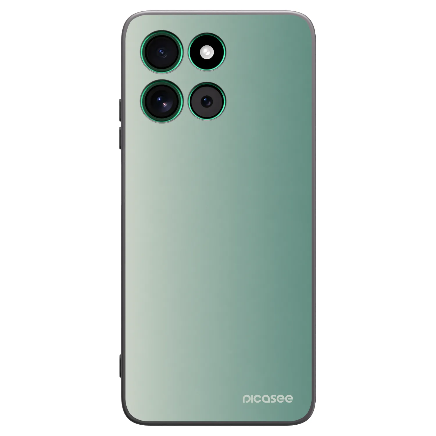 Picasee husă neagră din silicon pentru Motorola Moto G57 Power - Misty Sage
