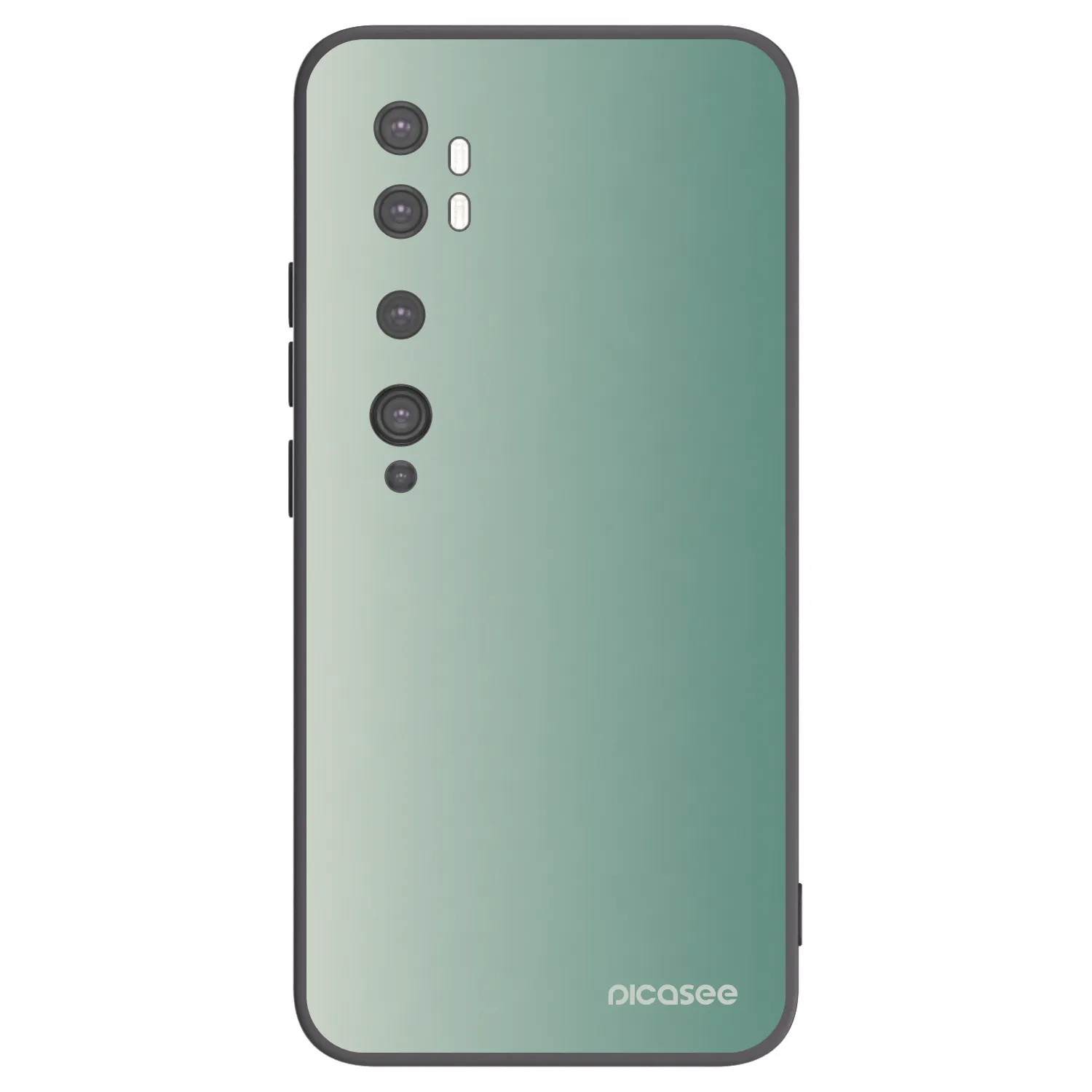 Picasee husă neagră din silicon pentru Xiaomi Mi Note 10 (Pro) - Misty Sage