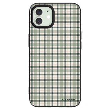 Picasee husă neagră din silicon pentru Apple iPhone 12 - Sage Tartan