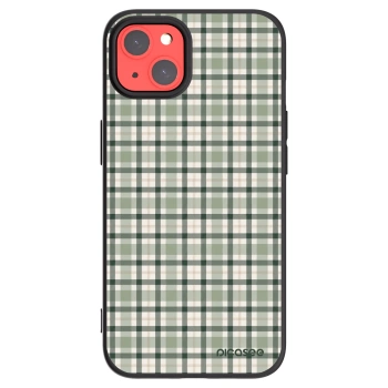 Picasee husă neagră din silicon pentru Apple iPhone 13 - Sage Tartan