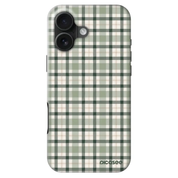 Husă pentru Apple iPhone 16 - Sage Tartan