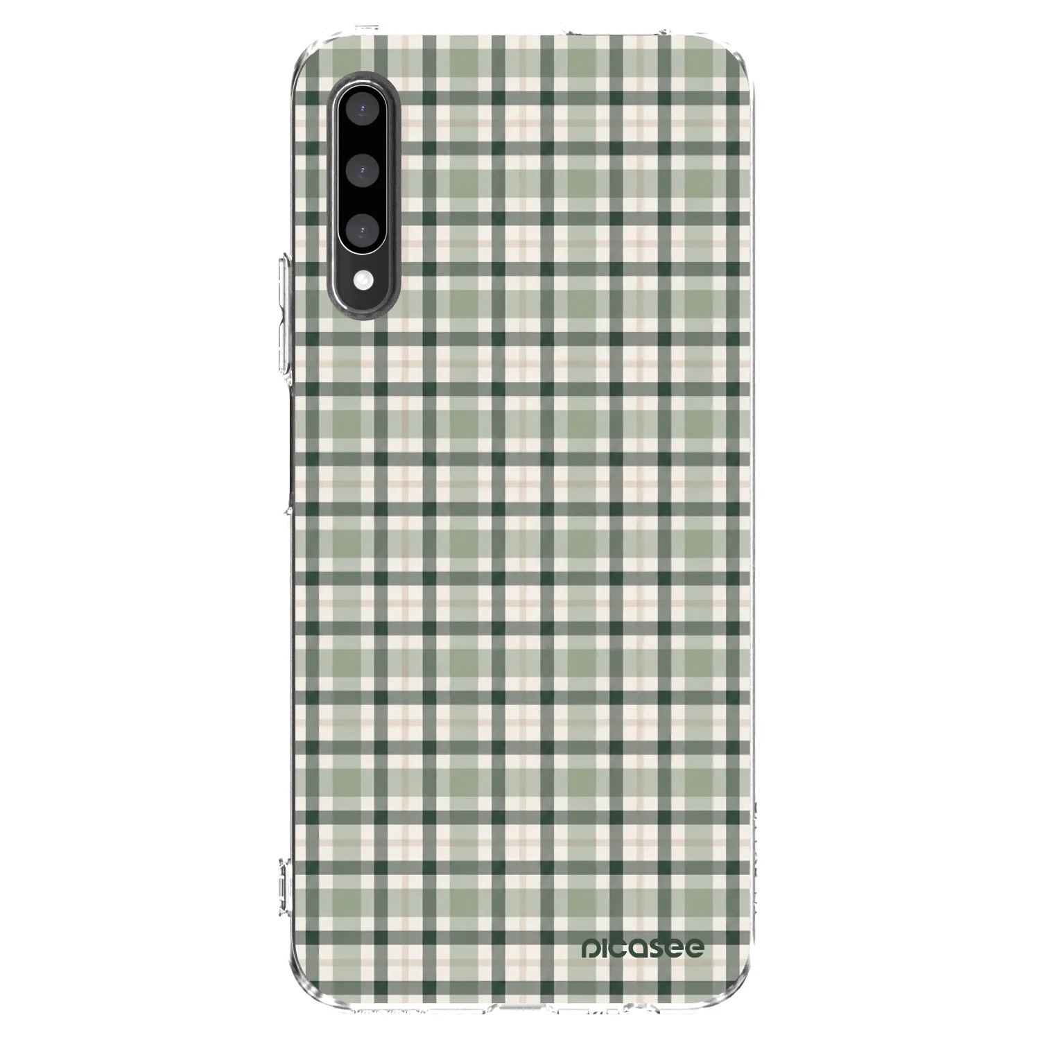 Picasee husă transparentă din silicon pentru Honor 9X Pro - Sage Tartan