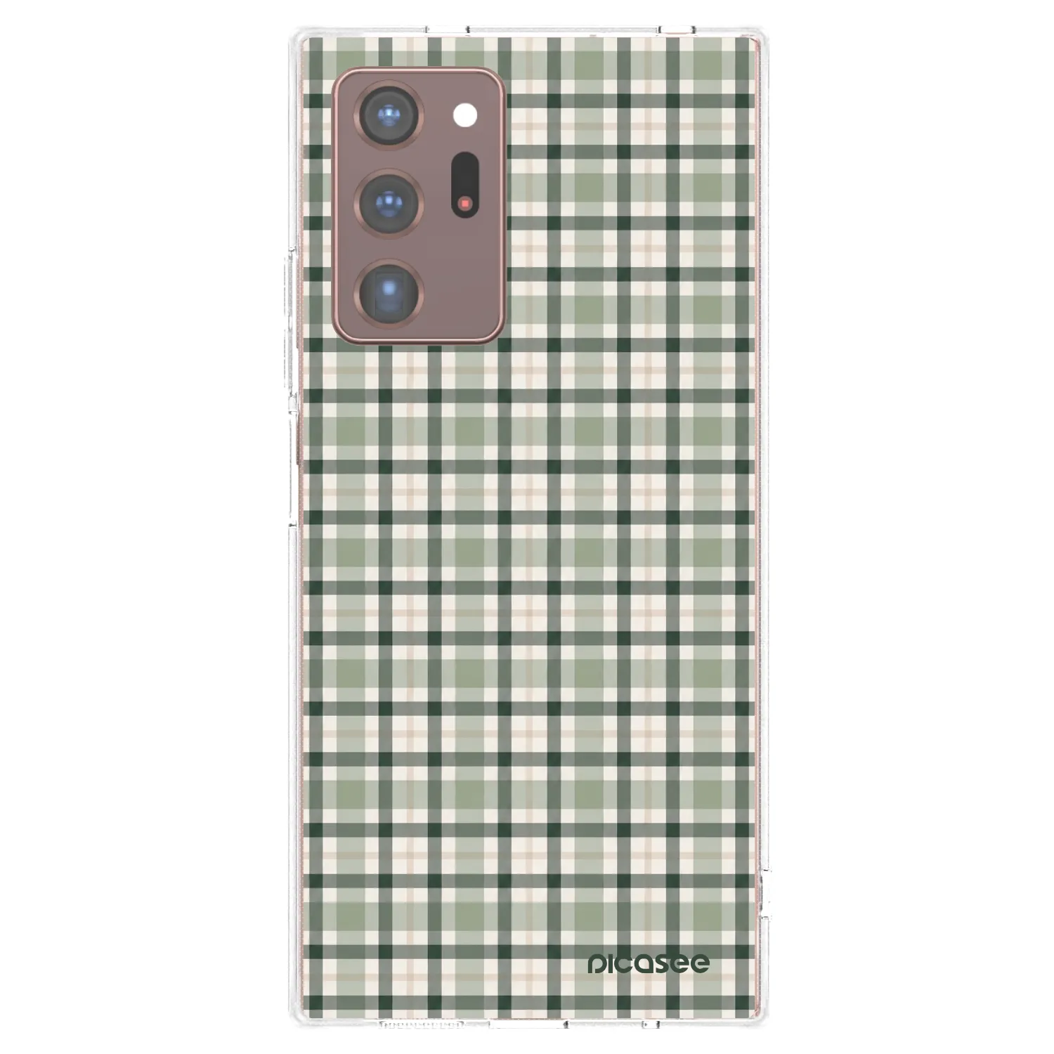 Picasee husă transparentă din silicon pentru Samsung Galaxy Note 20 Ultra - Sage Tartan