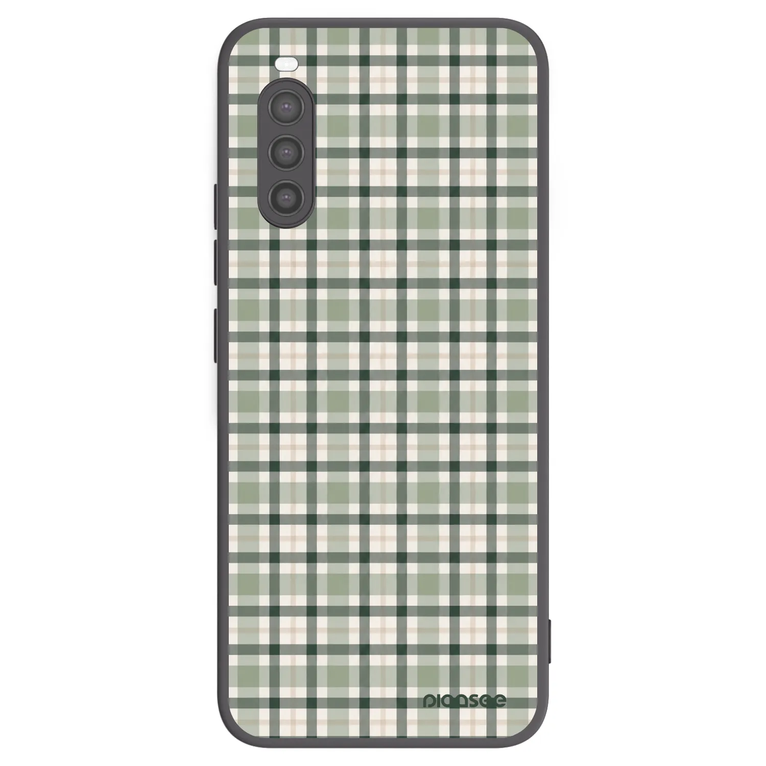 Picasee husă neagră din silicon pentru Sony Xperia 10 II - Sage Tartan