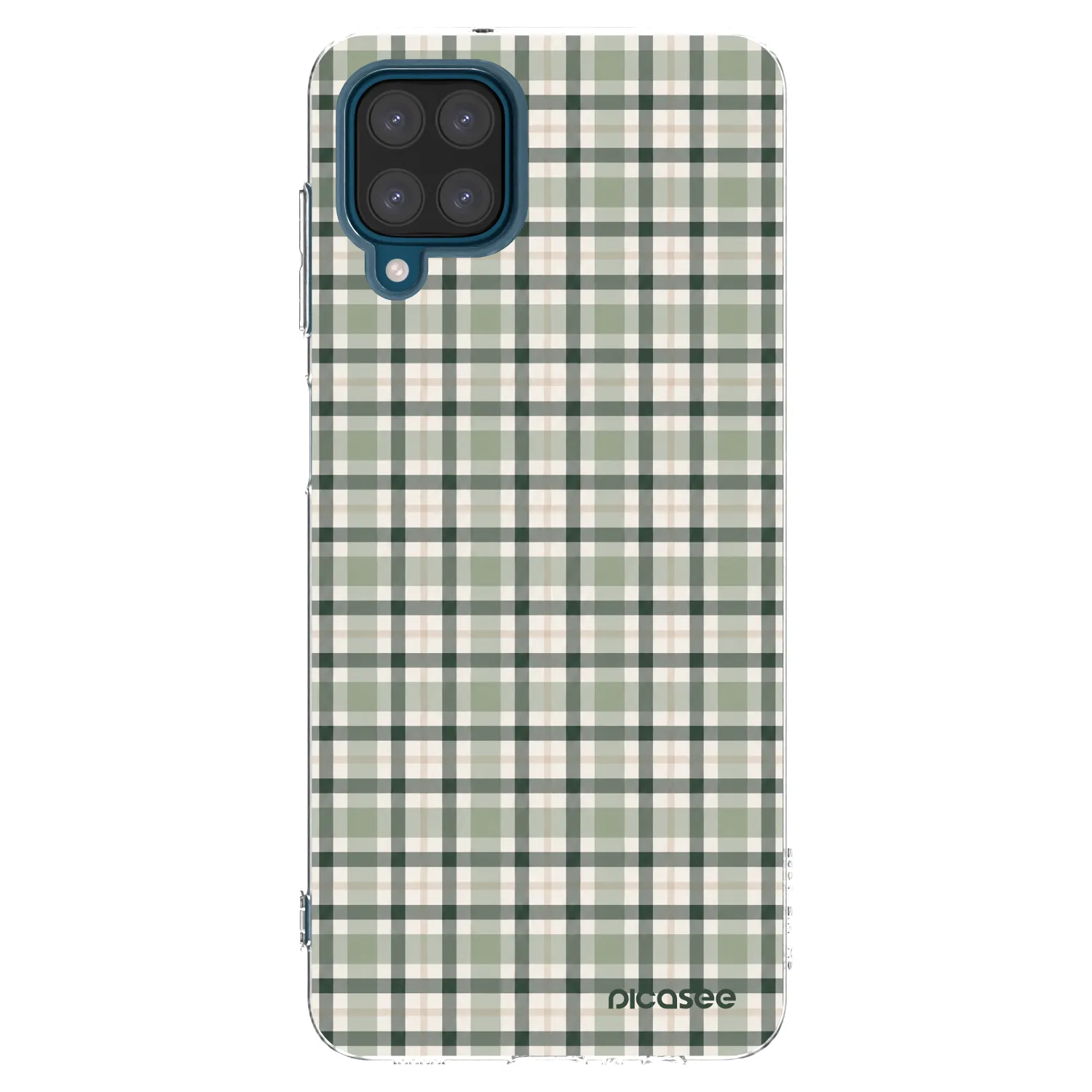 Picasee husă transparentă din silicon pentru Samsung Galaxy A12 A125F - Sage Tartan