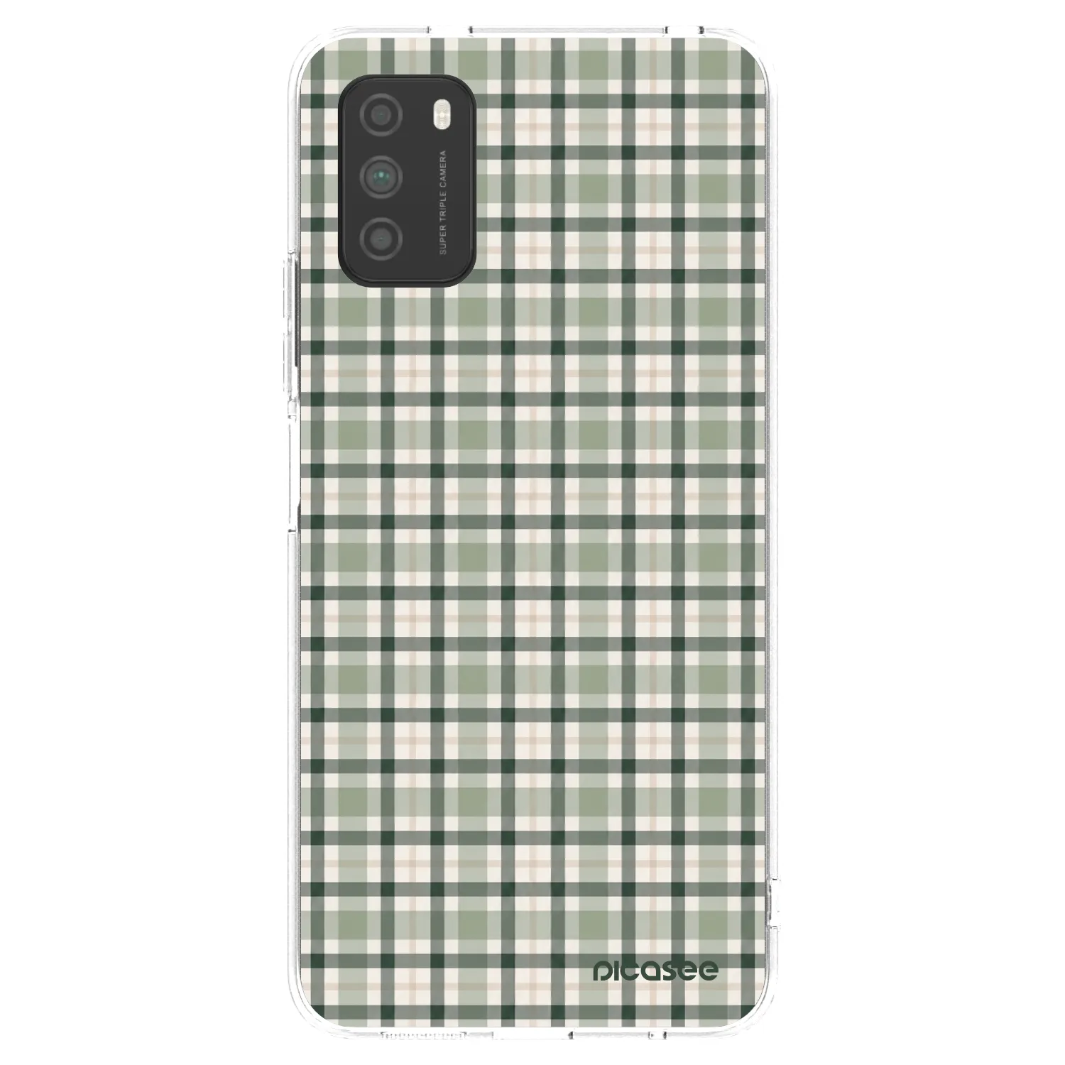 Picasee husă transparentă din silicon pentru Xiaomi Poco M3 - Sage Tartan
