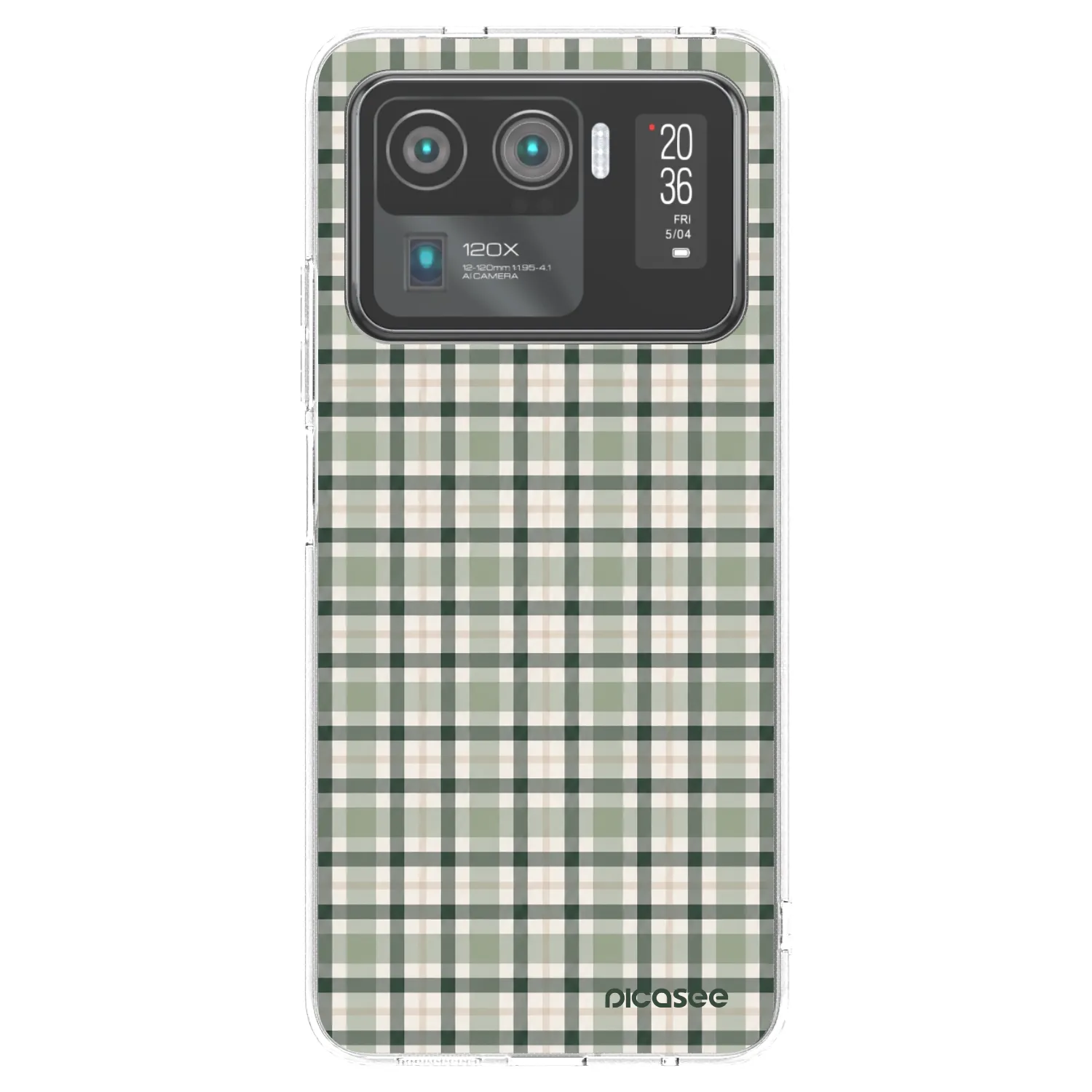 Picasee husă transparentă din silicon pentru Xiaomi Mi 11 Ultra - Sage Tartan