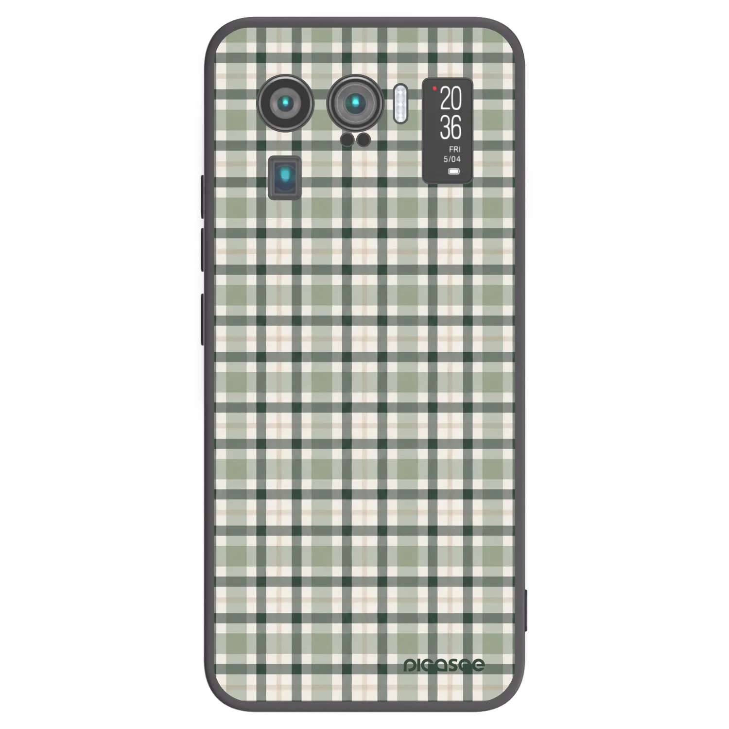 Picasee husă neagră din silicon pentru Xiaomi Mi 11 Ultra - Sage Tartan