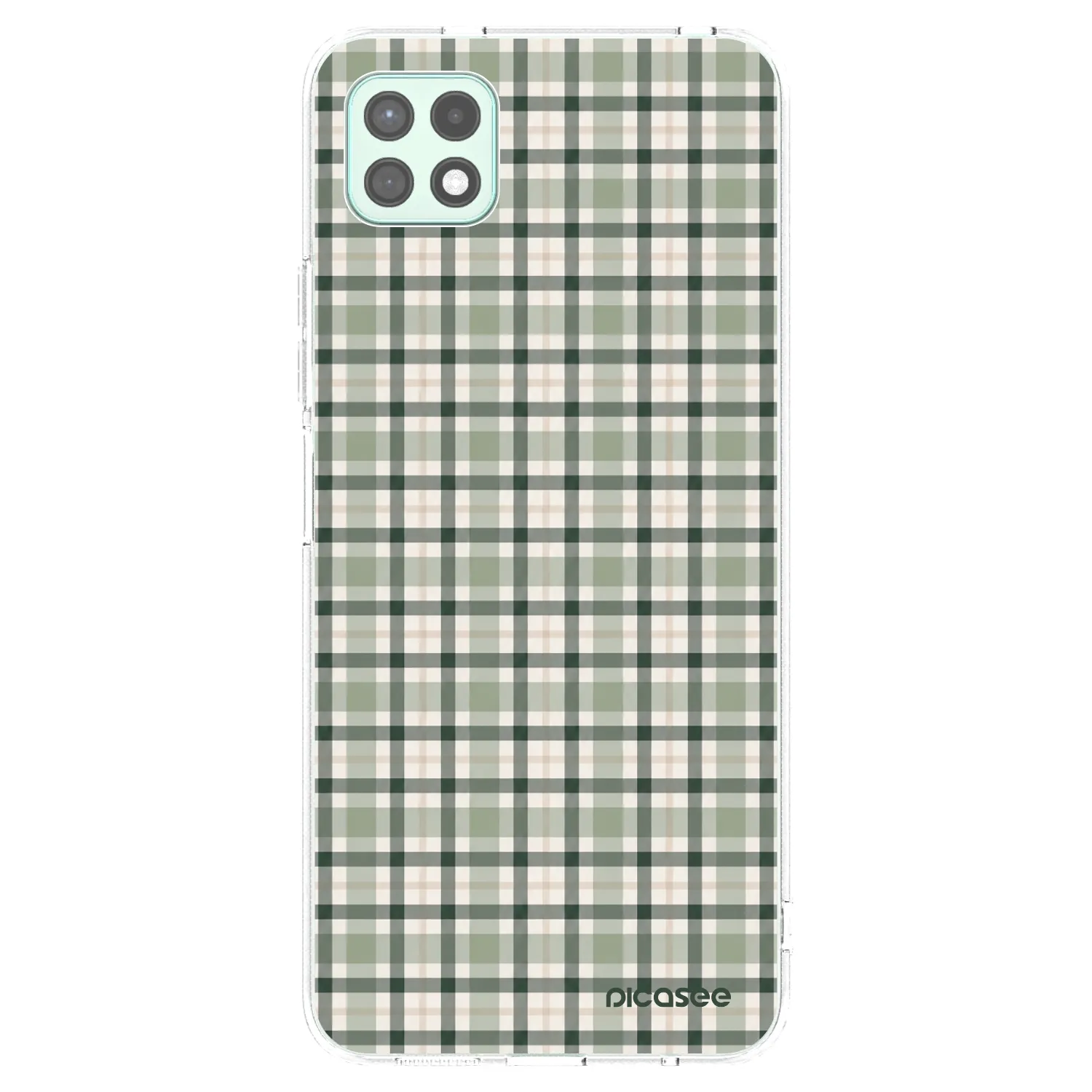 Picasee husă transparentă din silicon pentru Samsung Galaxy A22 A226B 5G - Sage Tartan