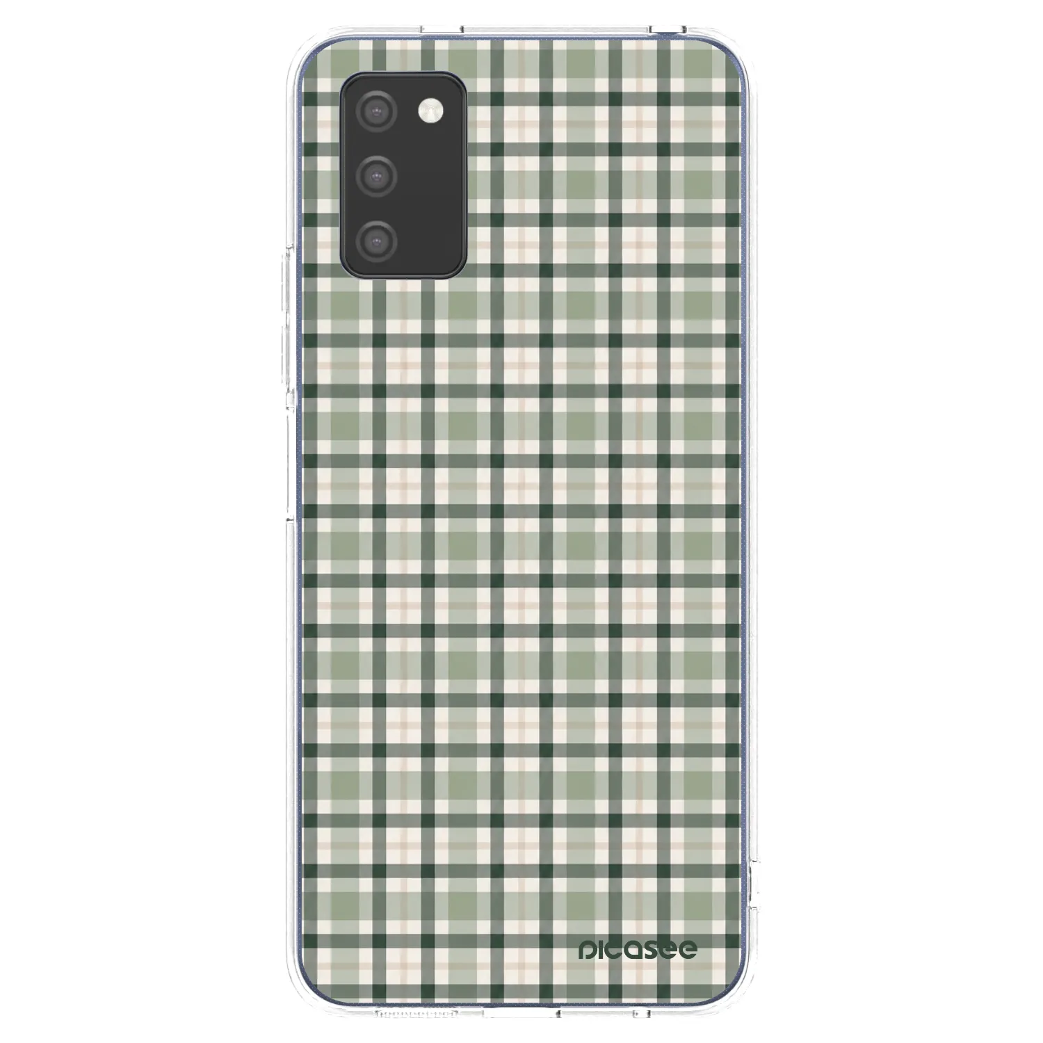 Picasee husă transparentă din silicon pentru Samsung Galaxy A02s A025G - Sage Tartan