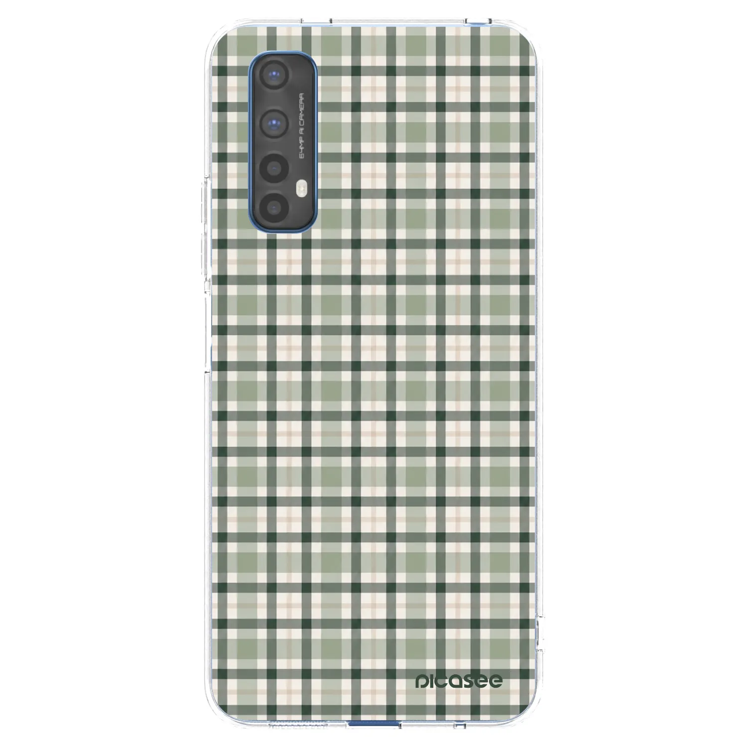 Picasee husă transparentă din silicon pentru Realme 7 - Sage Tartan