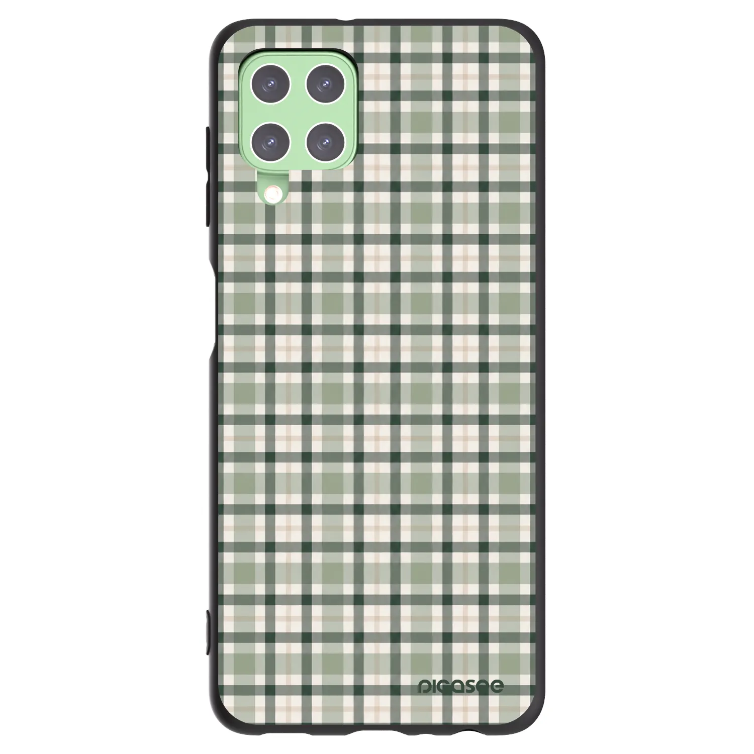 Picasee husă neagră din silicon pentru Samsung Galaxy A22 A225F 4G - Sage Tartan
