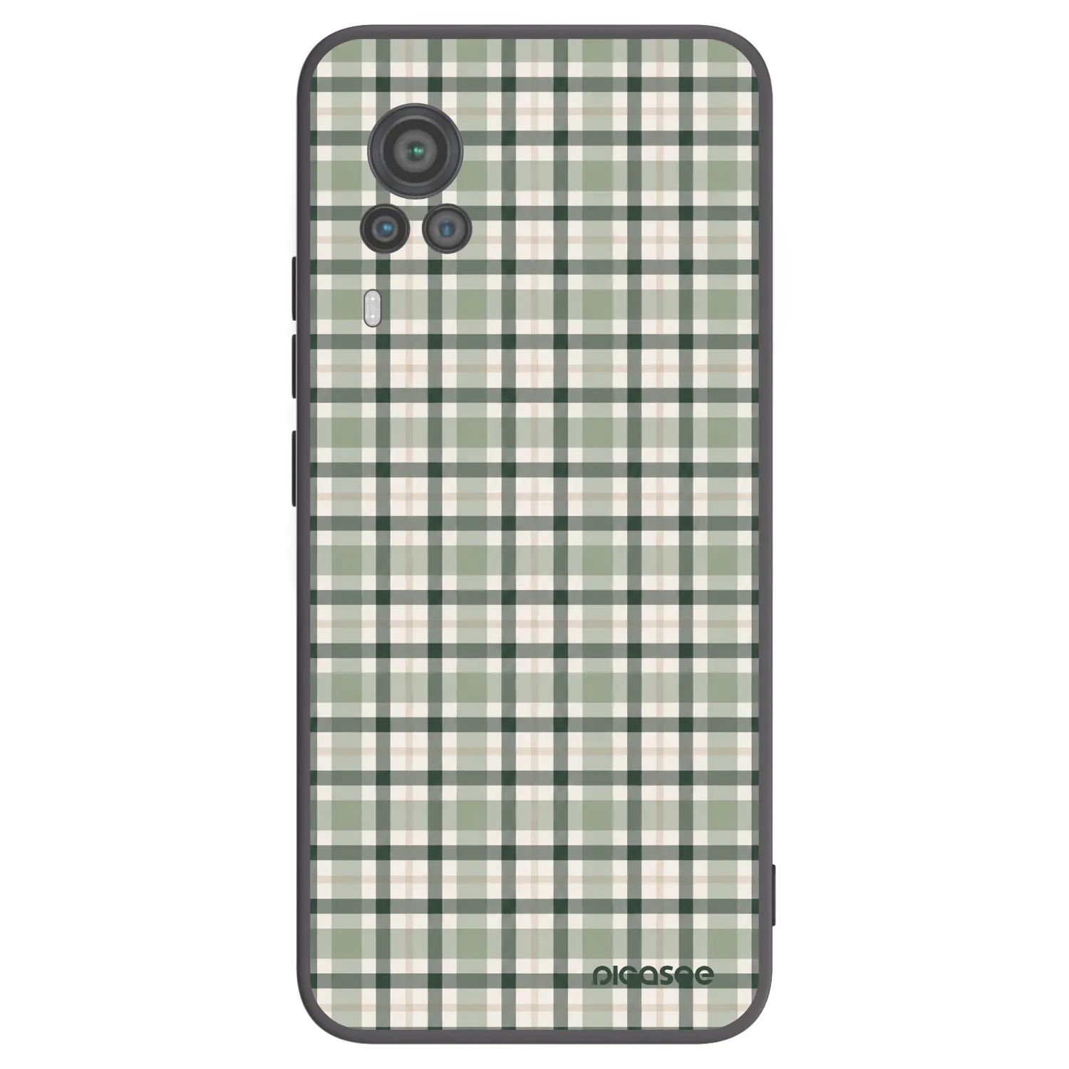 Picasee husă neagră din silicon pentru Vivo X60 Pro 5G - Sage Tartan