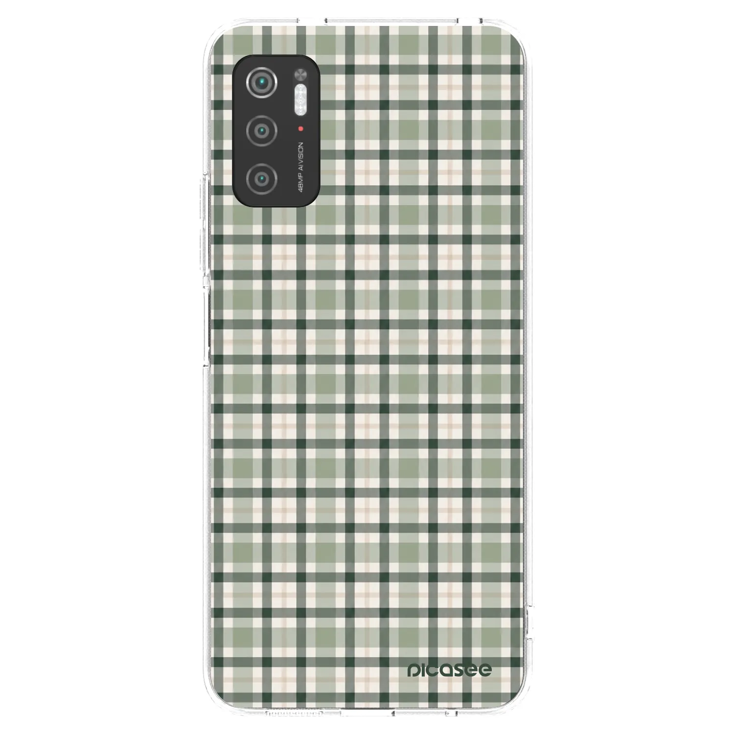 Picasee husă transparentă din silicon pentru Xiaomi Poco M3 Pro 5G - Sage Tartan
