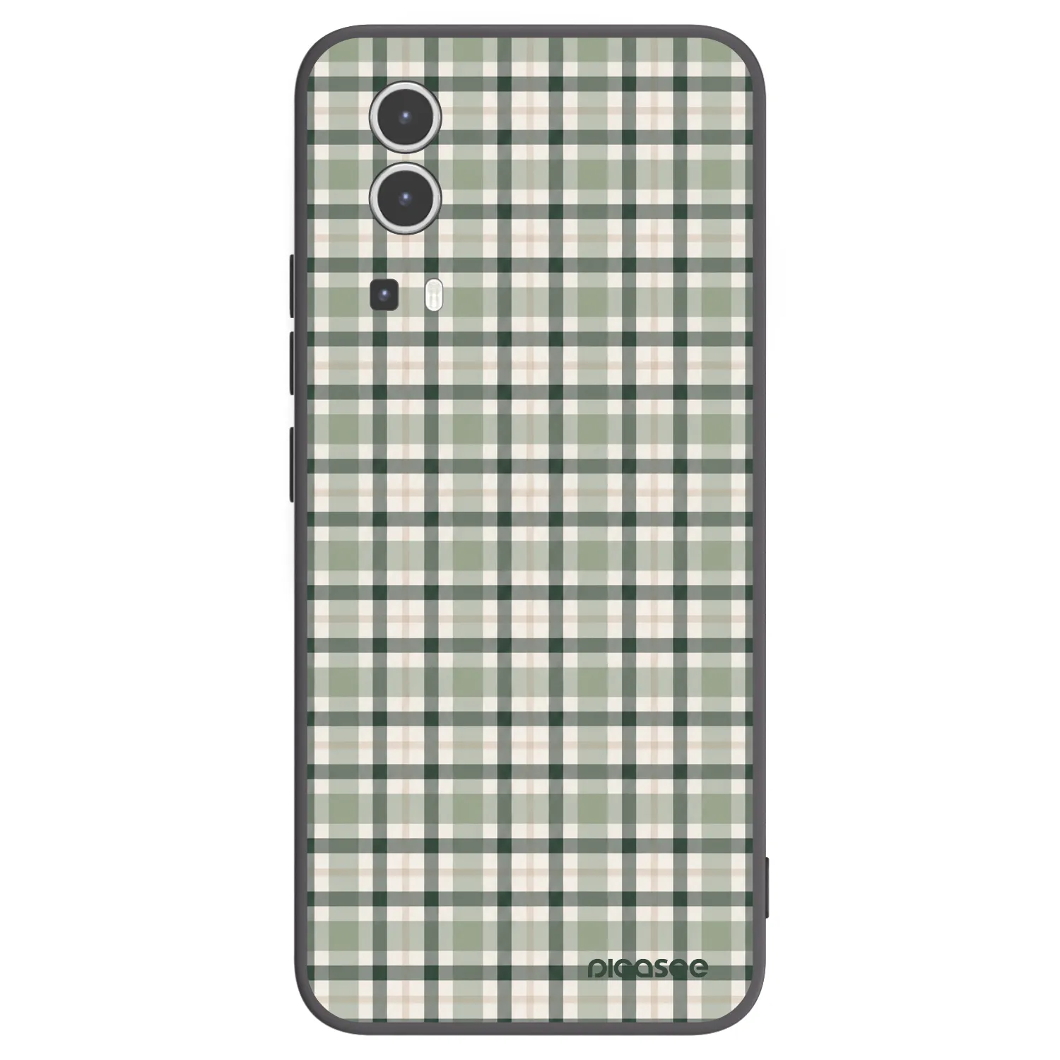 Picasee husă neagră din silicon pentru Vivo Y72 5G - Sage Tartan