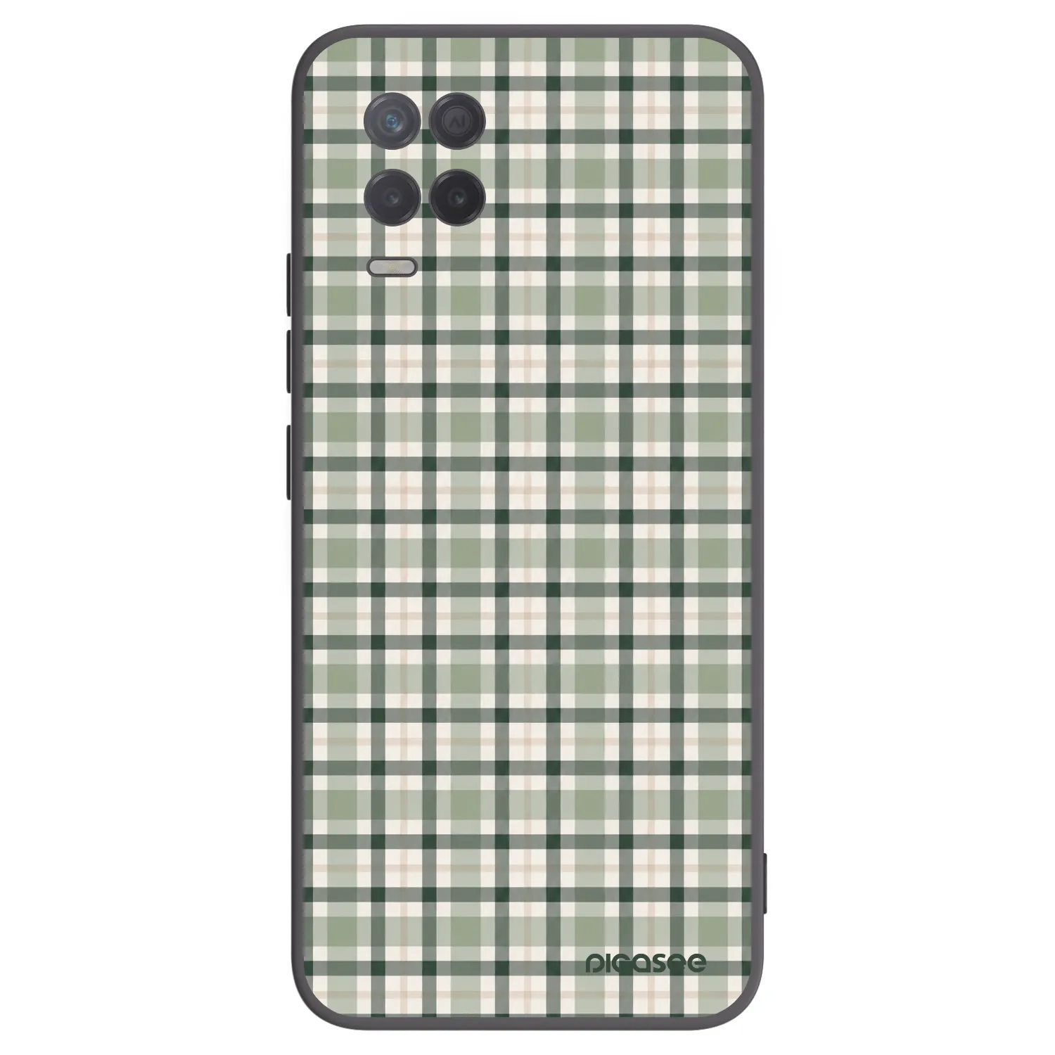 Picasee husă neagră din silicon pentru Realme 8 5G - Sage Tartan