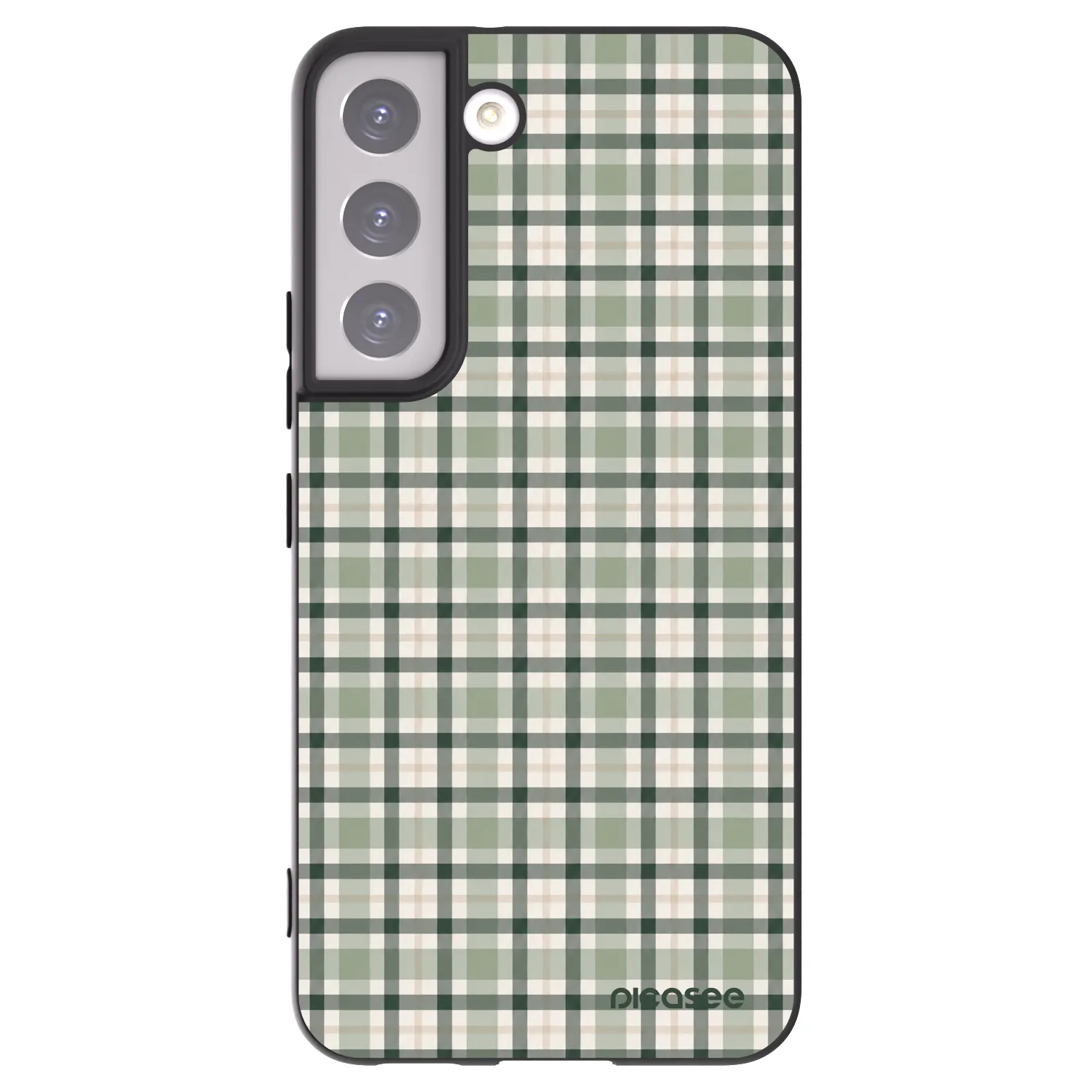 Picasee husă neagră din silicon pentru Samsung Galaxy S22 5G - Sage Tartan