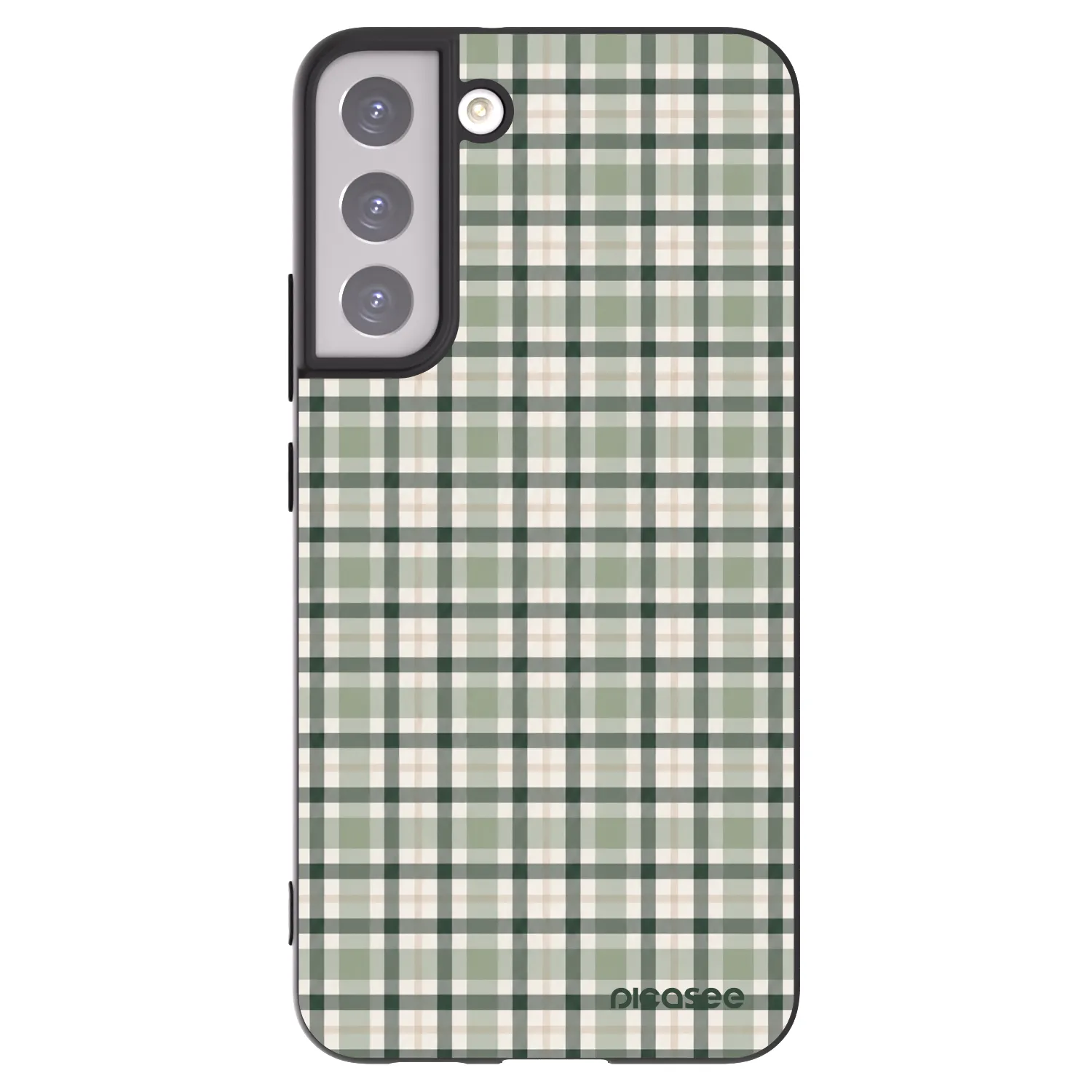 Picasee husă neagră din silicon pentru Samsung Galaxy S22+ 5G - Sage Tartan
