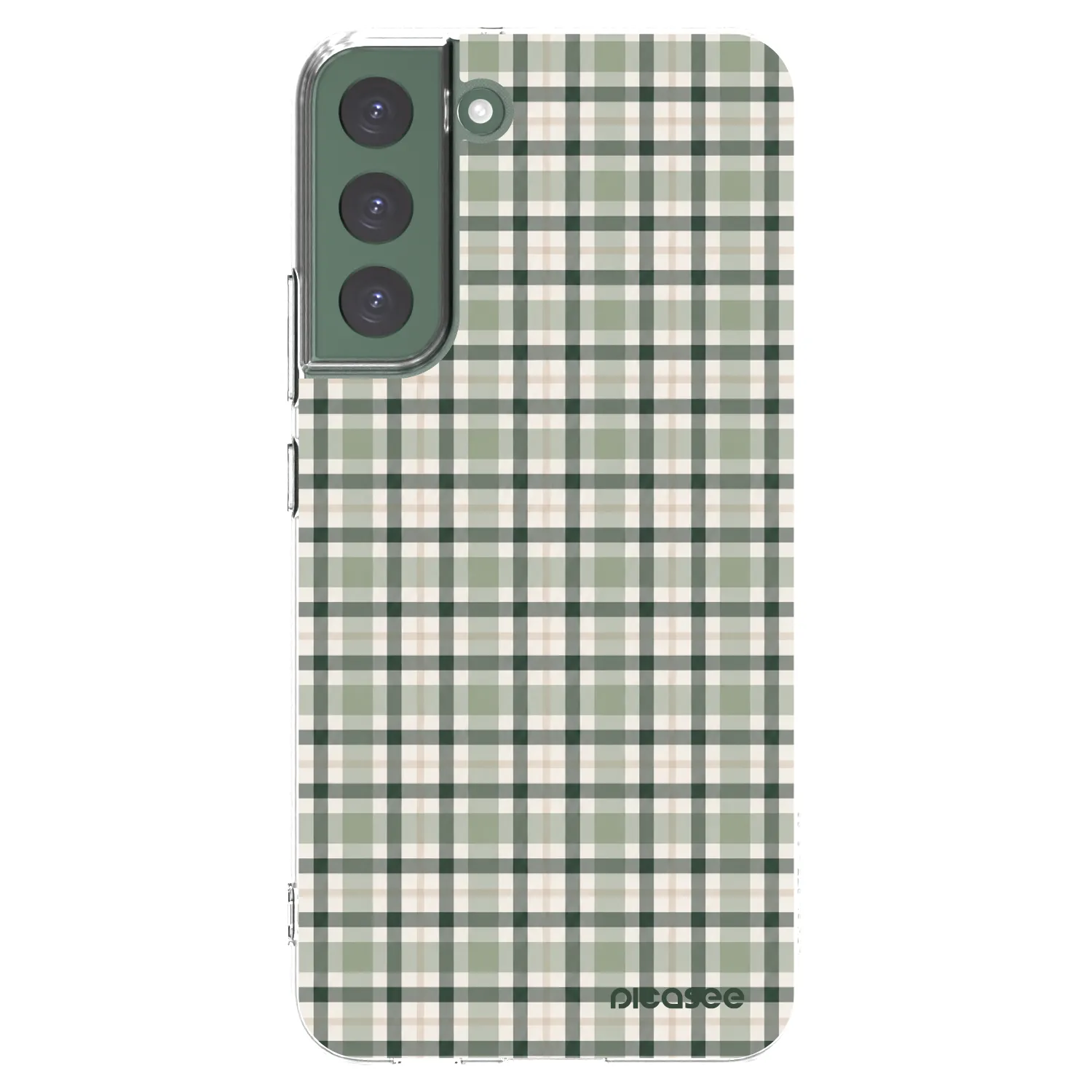 Picasee husă transparentă din silicon pentru Samsung Galaxy S22+ 5G - Sage Tartan
