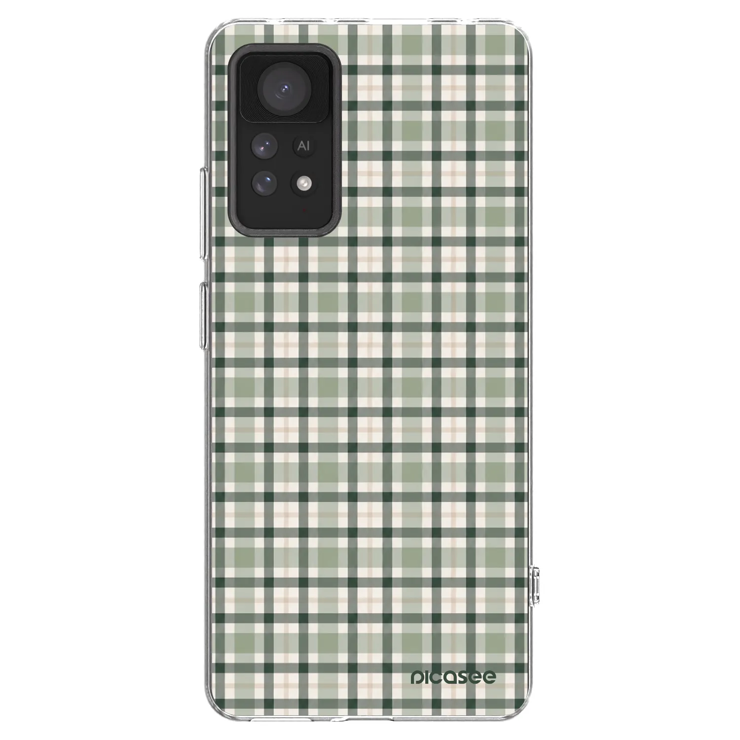 Picasee husă transparentă din silicon pentru Xiaomi Redmi Note 11 Pro 5G - Sage Tartan