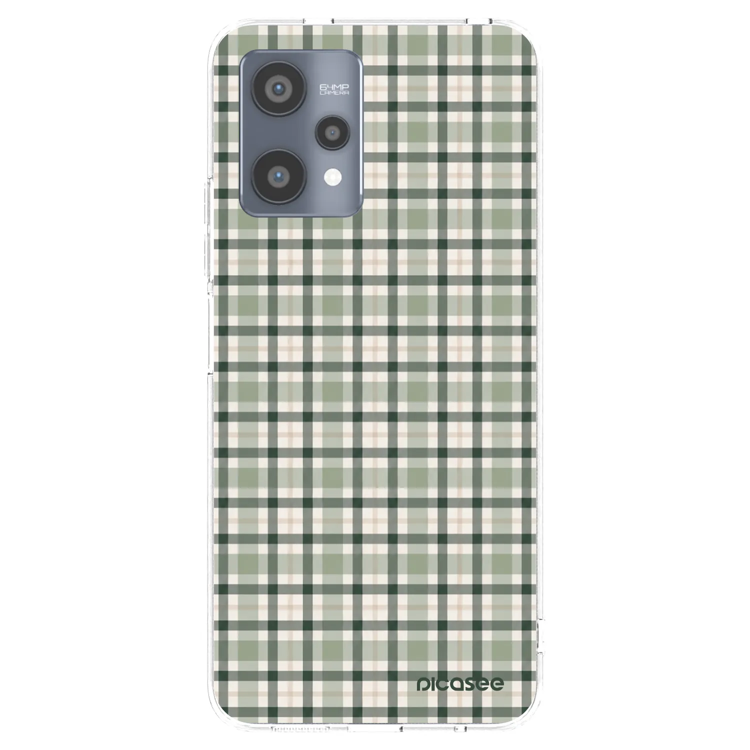 Picasee husă transparentă din silicon pentru Realme 9 Pro 5G - Sage Tartan