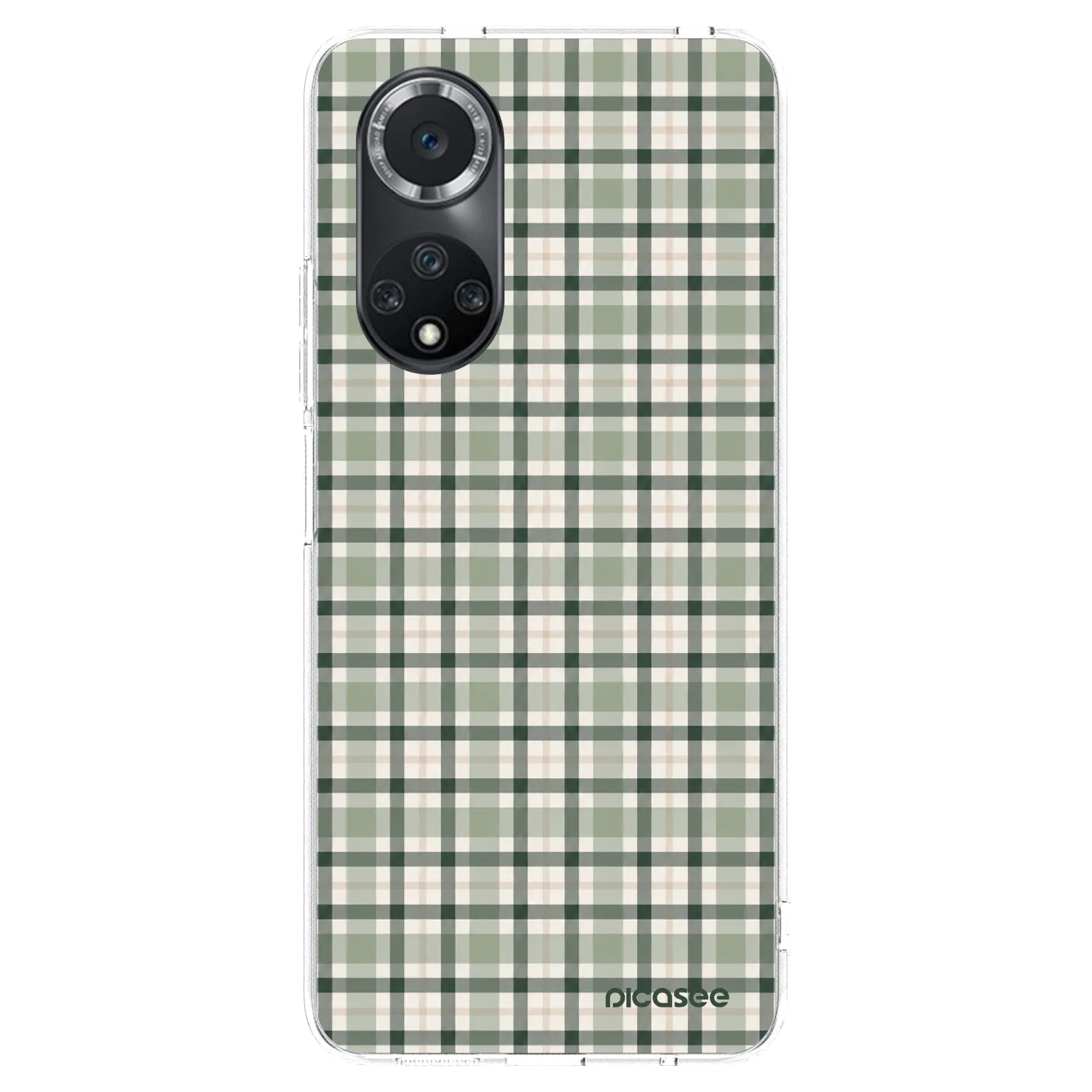Picasee husă transparentă din silicon pentru Huawei Nova 9 SE - Sage Tartan