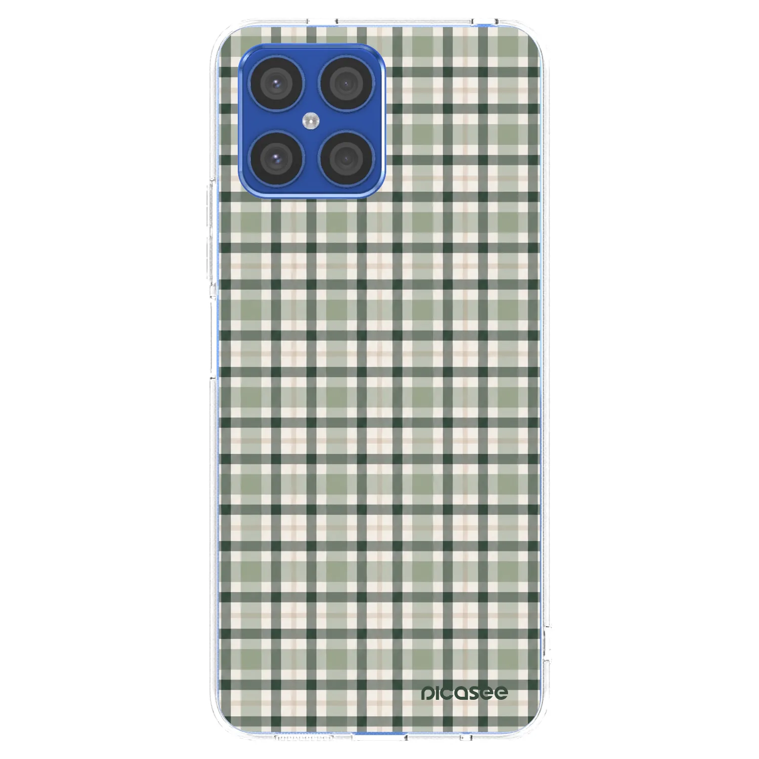 Picasee husă transparentă din silicon pentru Honor X8 4G - Sage Tartan