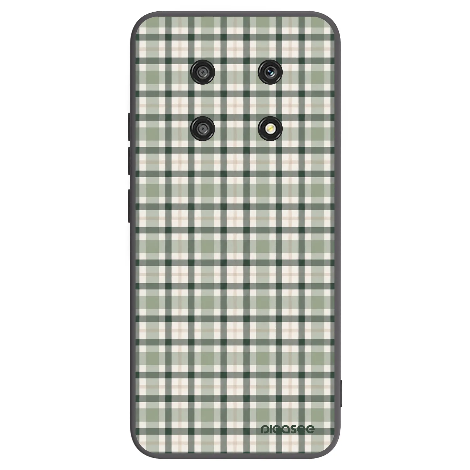 Picasee husă neagră din silicon pentru Honor Magic4 Lite 5G - Sage Tartan