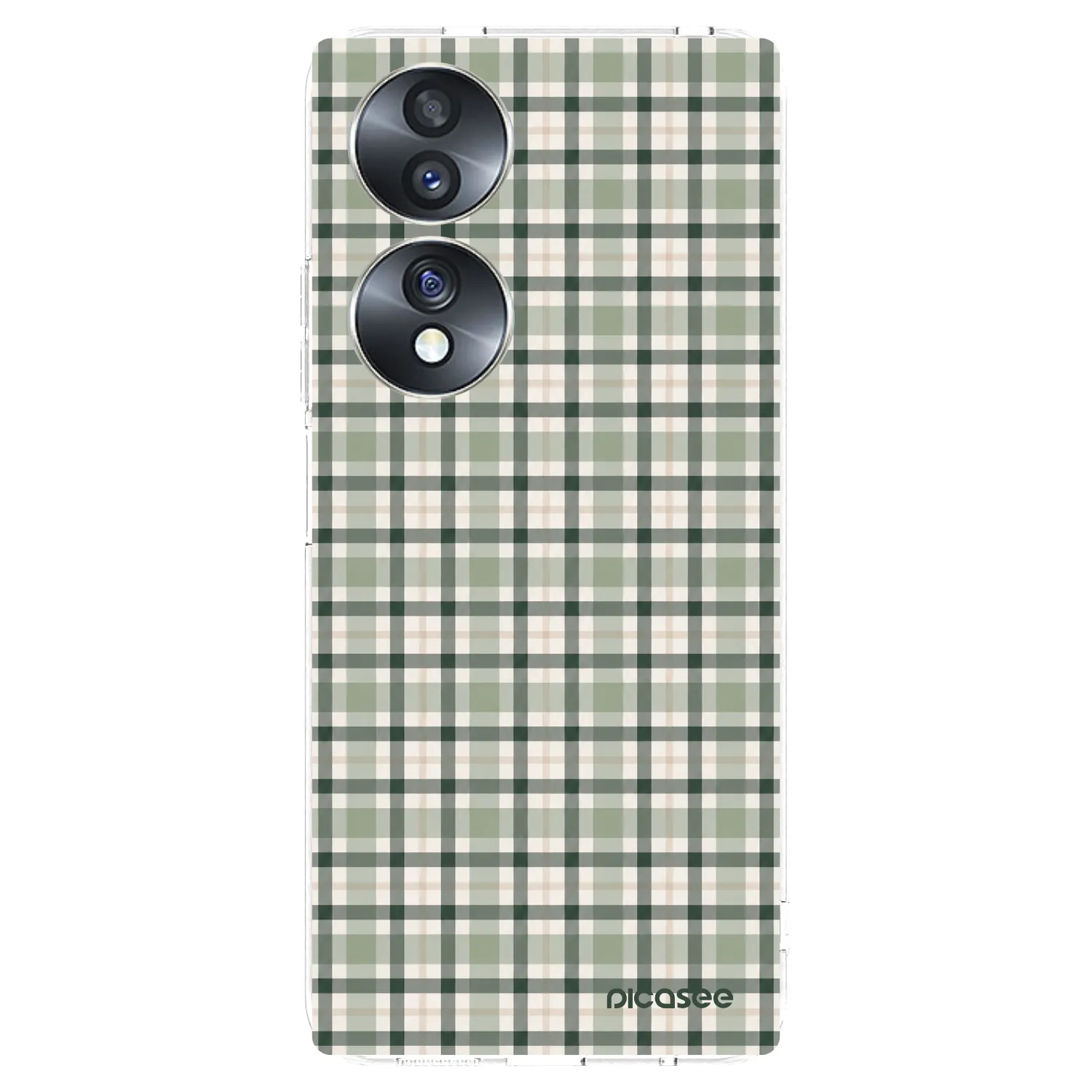 Picasee husă transparentă din silicon pentru Honor 70 - Sage Tartan