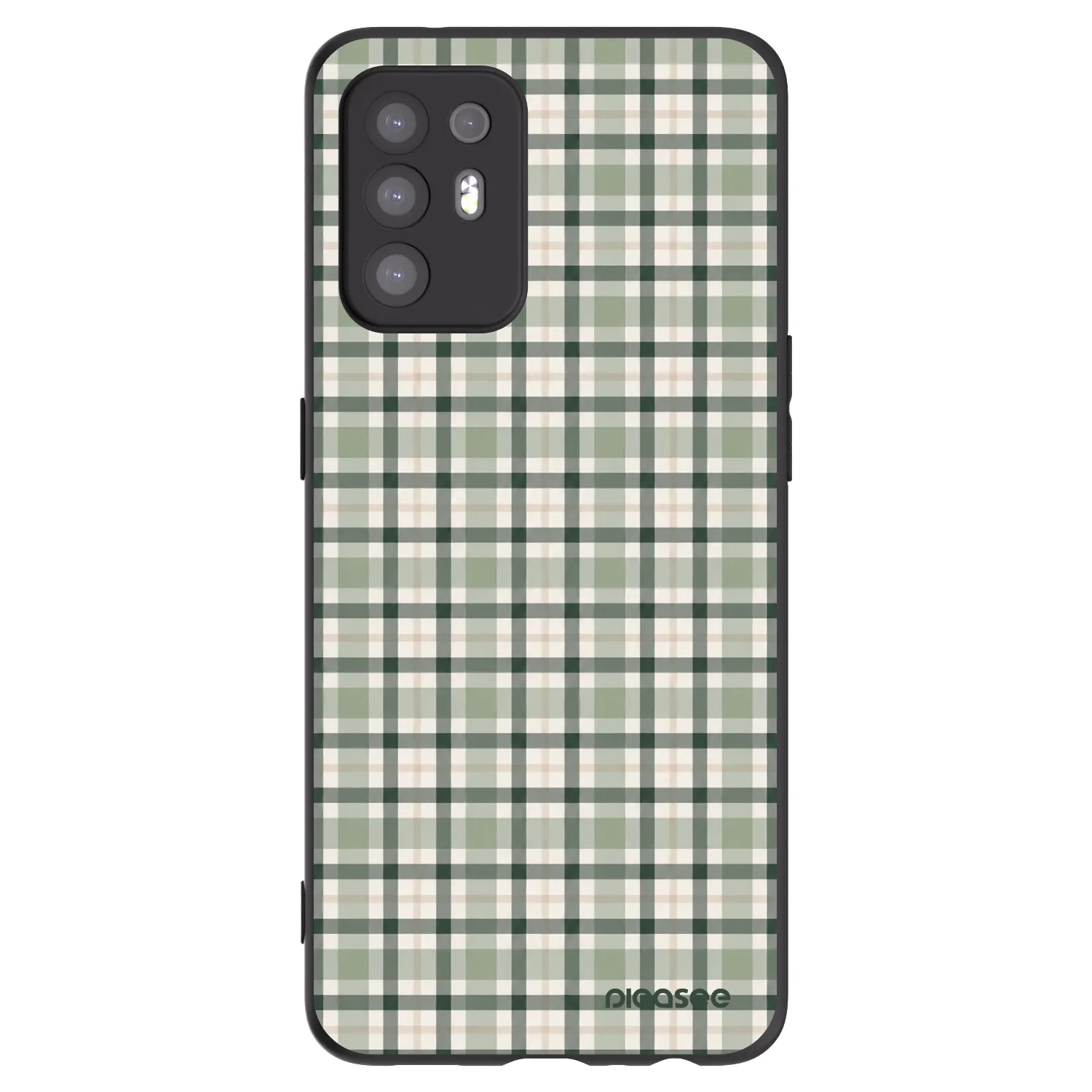 Picasee husă neagră din silicon pentru OPPO A94 5G - Sage Tartan