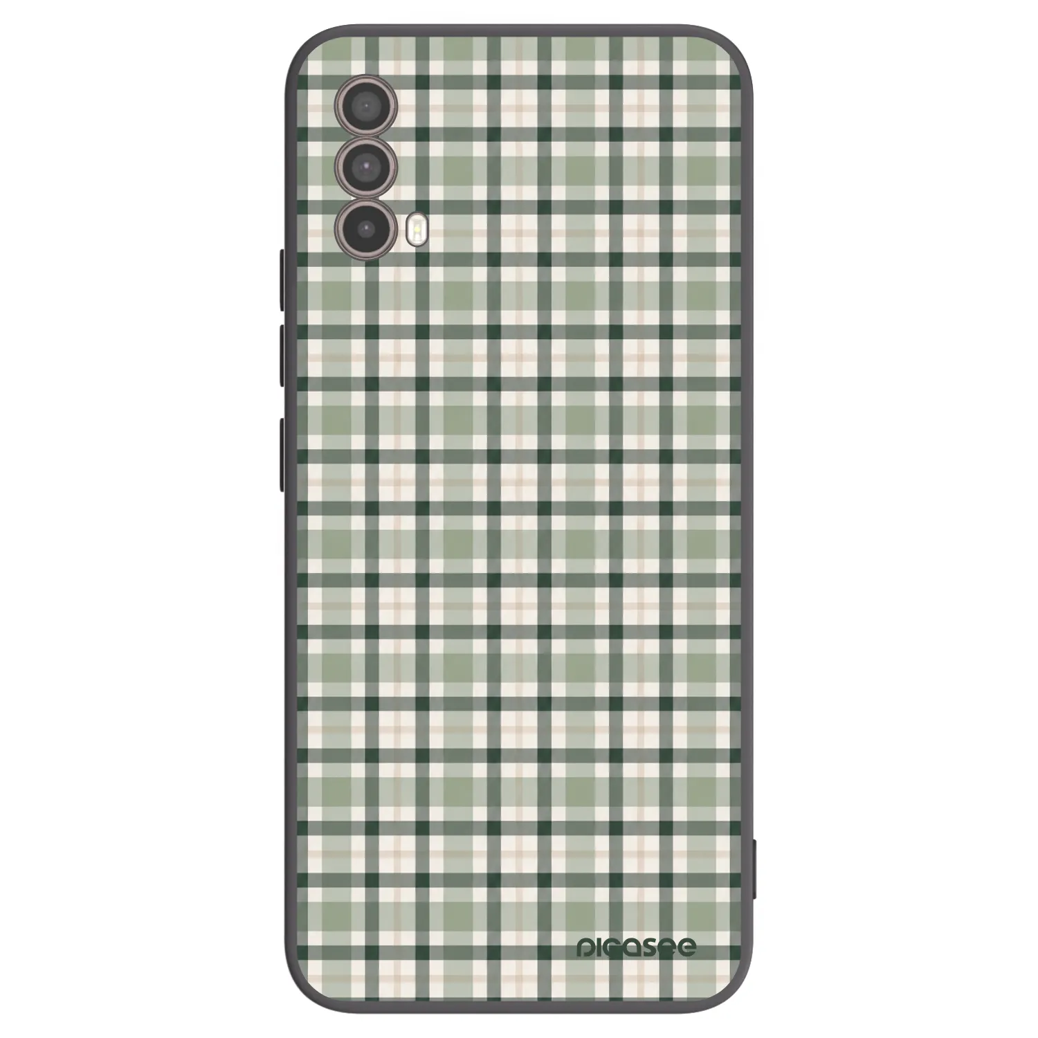 Picasee husă neagră din silicon pentru Motorola Moto E40 - Sage Tartan