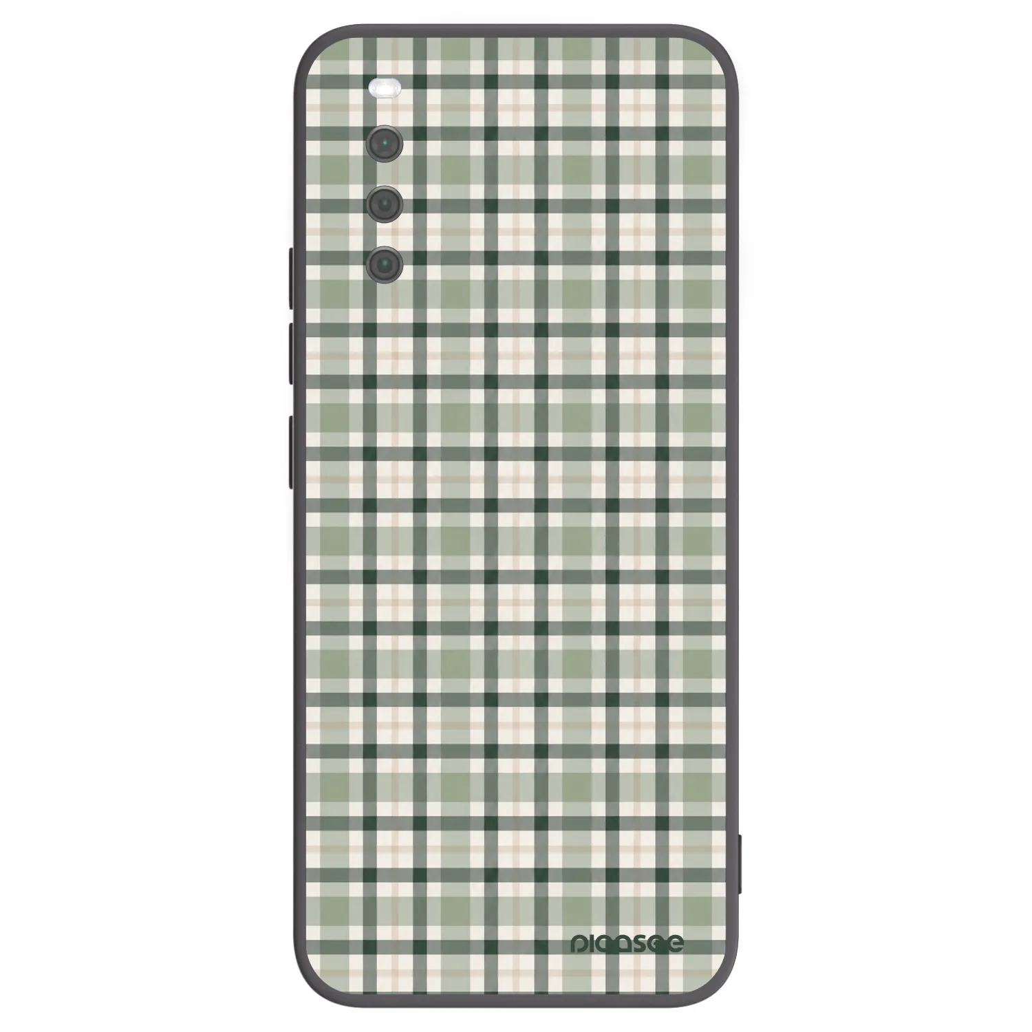 Picasee husă neagră din silicon pentru Sony Xperia 10 III - Sage Tartan