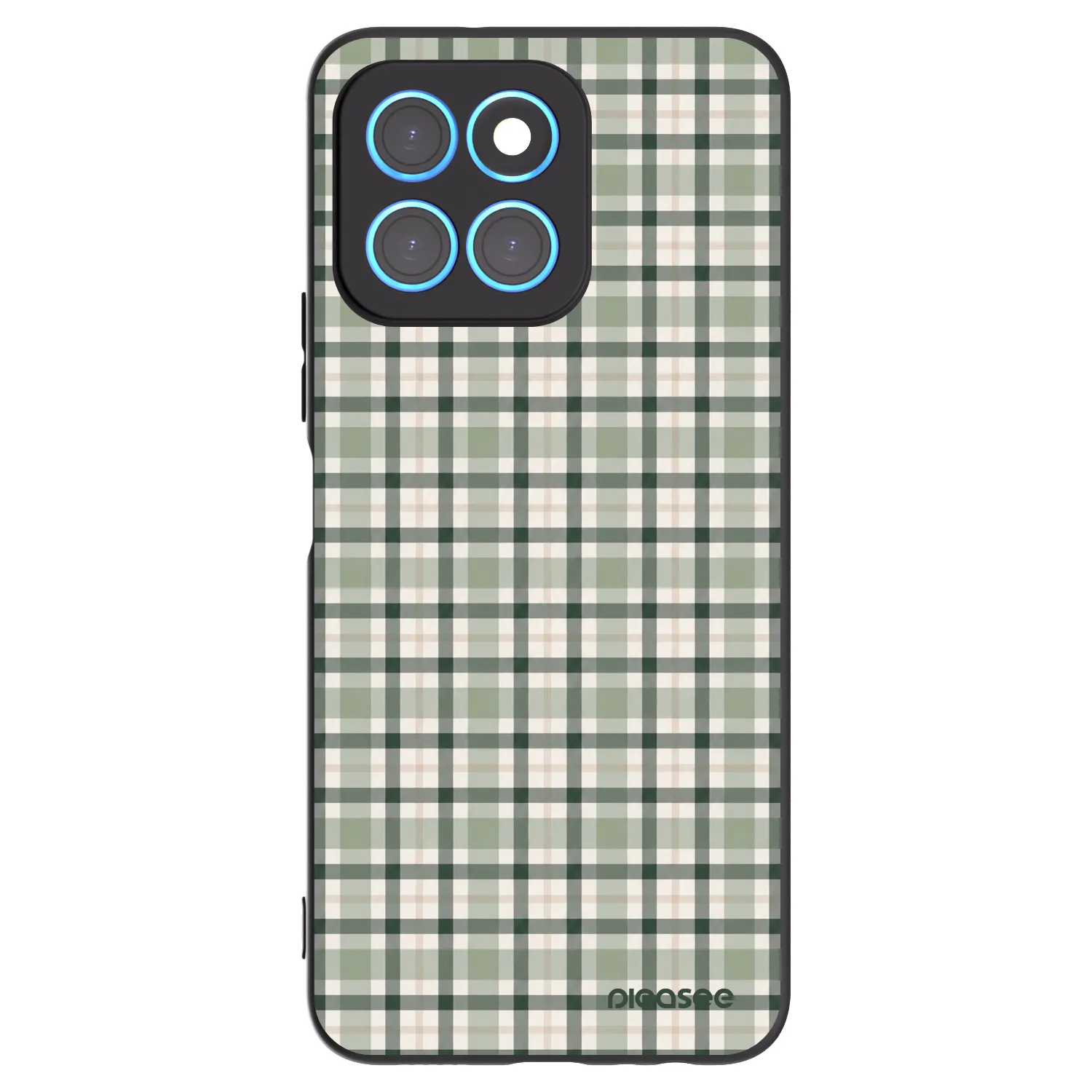 Picasee husă neagră din silicon pentru Honor X8 5G - Sage Tartan