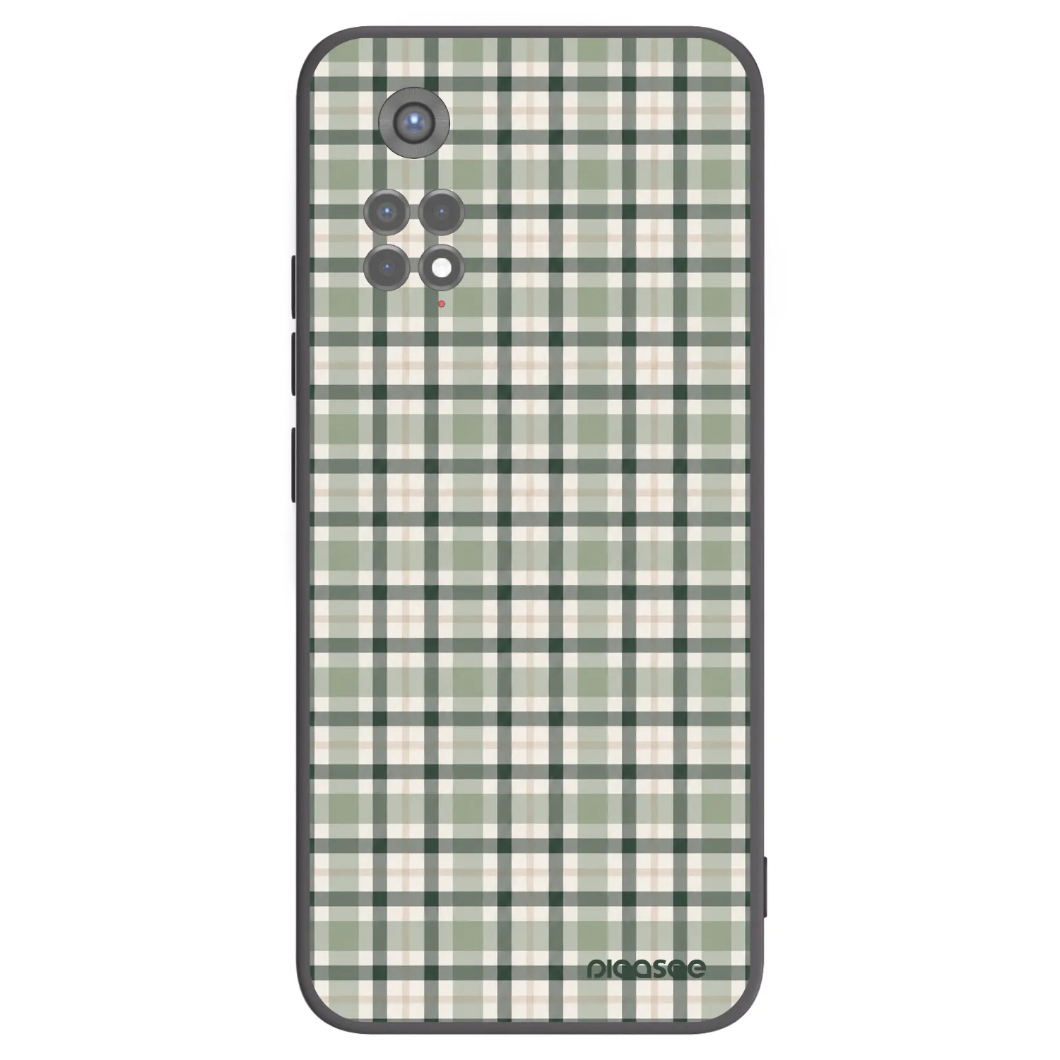 Picasee husă neagră din silicon pentru Xiaomi Redmi Note 11S 5G - Sage Tartan