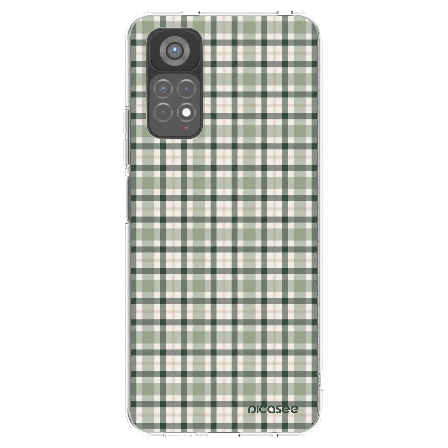 Picasee husă transparentă din silicon pentru Xiaomi Redmi Note 11S 5G - Sage Tartan
