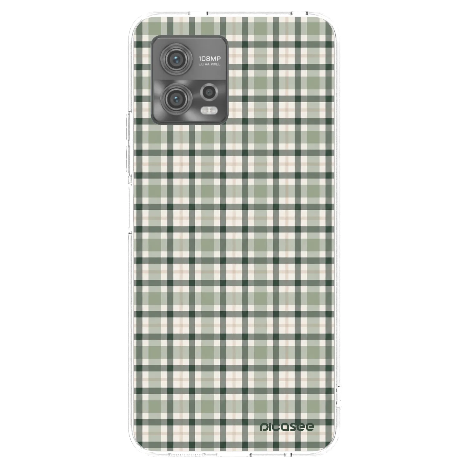 Picasee husă transparentă din silicon pentru Motorola Moto G72 - Sage Tartan