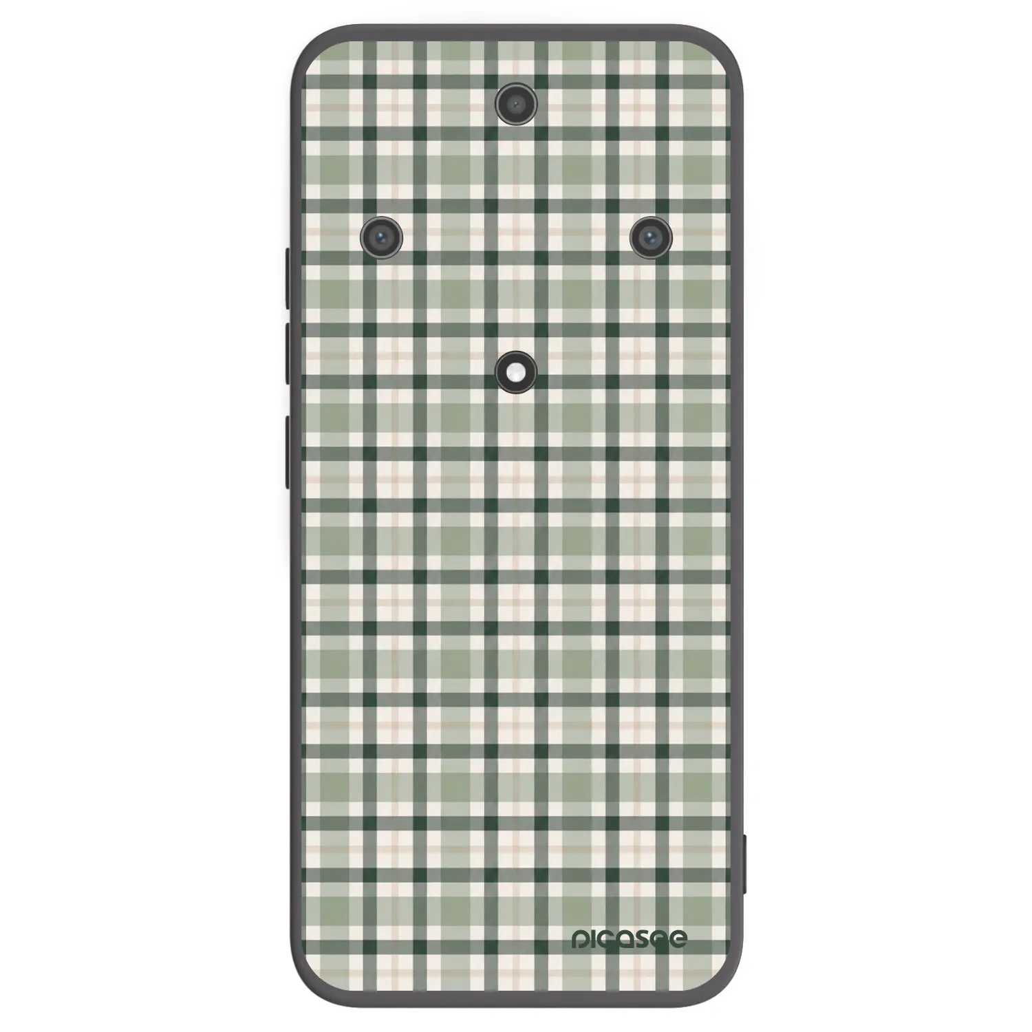 Picasee husă neagră din silicon pentru Honor Magic5 Lite 5G - Sage Tartan