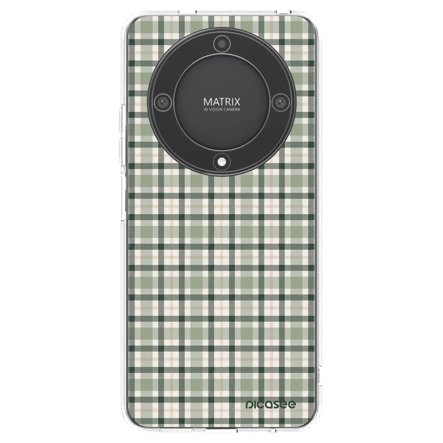 Picasee husă transparentă din silicon pentru Honor Magic5 Lite 5G - Sage Tartan