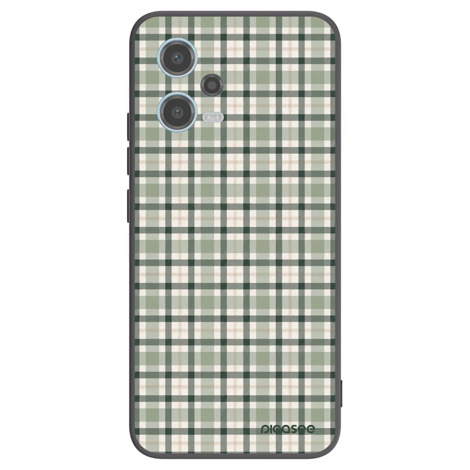 Picasee husă neagră din silicon pentru Xiaomi Redmi Note 12 5G - Sage Tartan