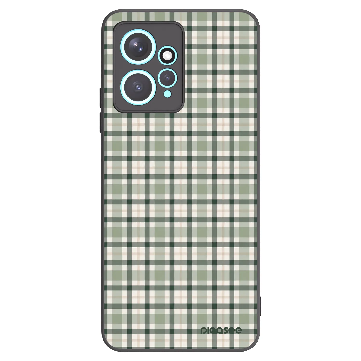 Picasee husă neagră din silicon pentru Xiaomi Redmi Note 12 4G - Sage Tartan