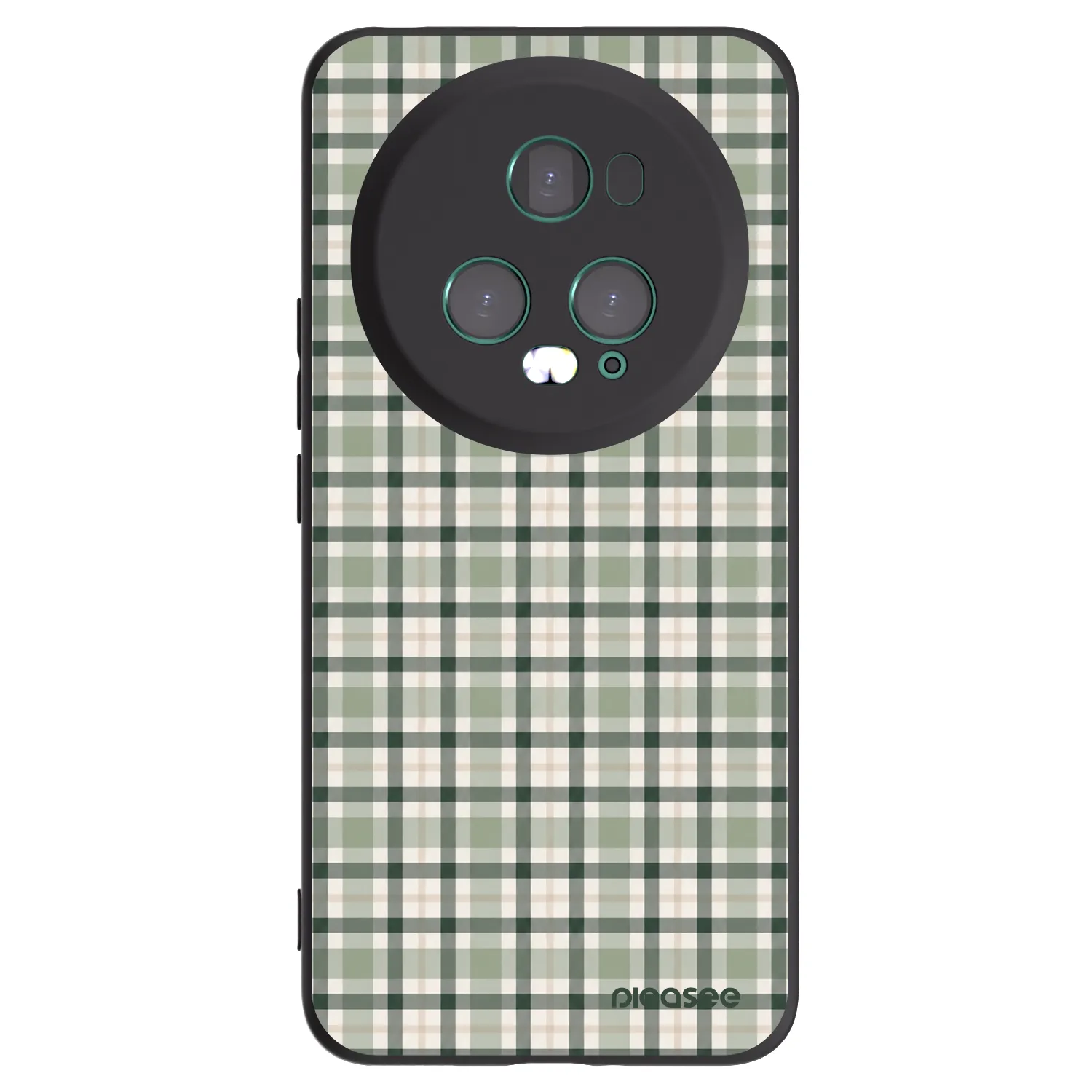 Picasee husă neagră din silicon pentru Honor Magic5 Pro - Sage Tartan