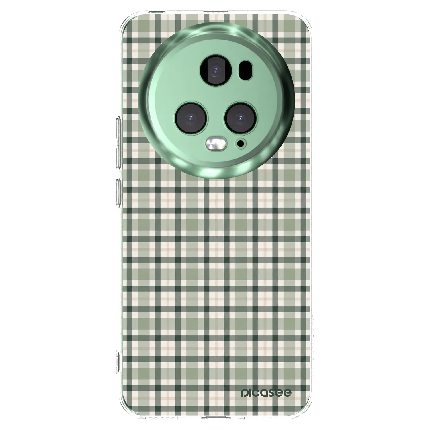 Picasee husă transparentă din silicon pentru Honor Magic5 Pro - Sage Tartan