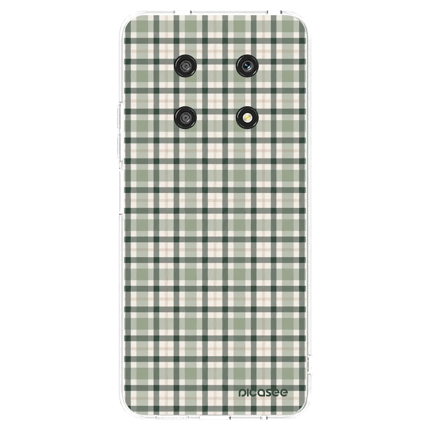 Picasee husă transparentă din silicon pentru Honor Magic4 Lite 5G - Sage Tartan